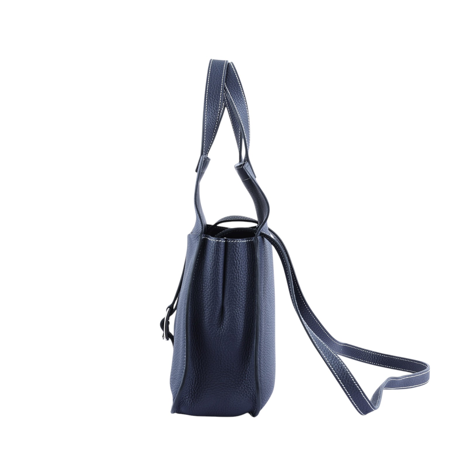 愛馬仕 Hermès Halzan 31 手拿 手提 肩背 斜背包 HZ31 A刻 深藍HALZAN31 防塵袋