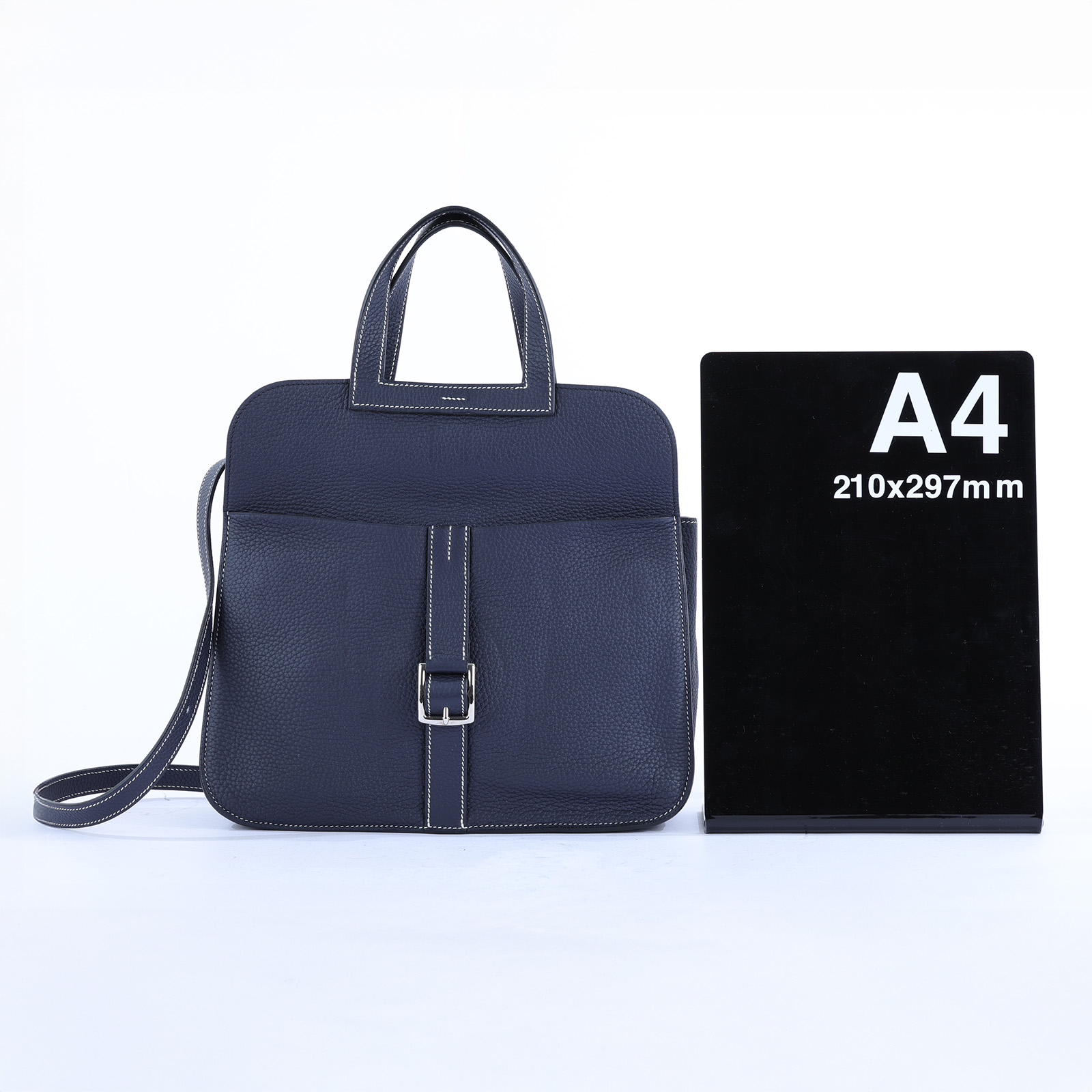 愛馬仕 Hermès Halzan 31 手拿 手提 肩背 斜背包 HZ31 A刻 深藍HALZAN31 防塵袋