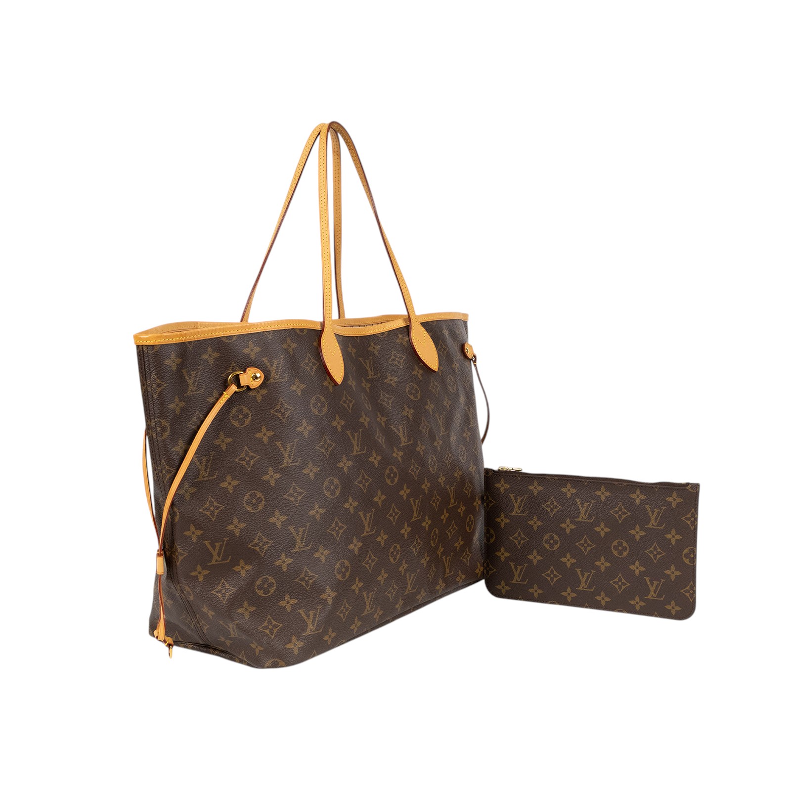 路易威登 LOUIS VUITTON Neverfull GM 托特包 經典帆布 駝色 M46978 原花 NEVERFULL GM 防塵袋/內袋