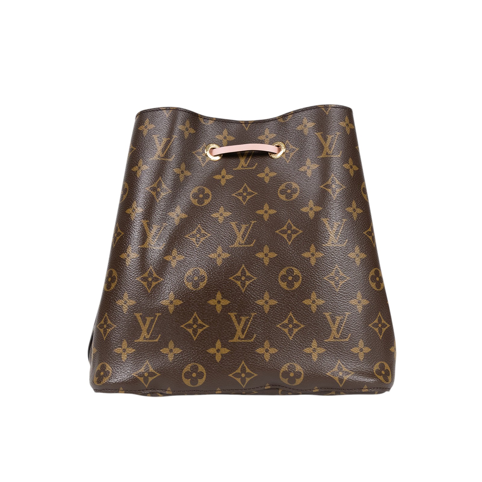 路易威登 LOUIS VUITTON NéoNoé MM 經典帆布 肩背 水桶包 粉紅色 M44022 原花粉NEO NOE 防塵袋
