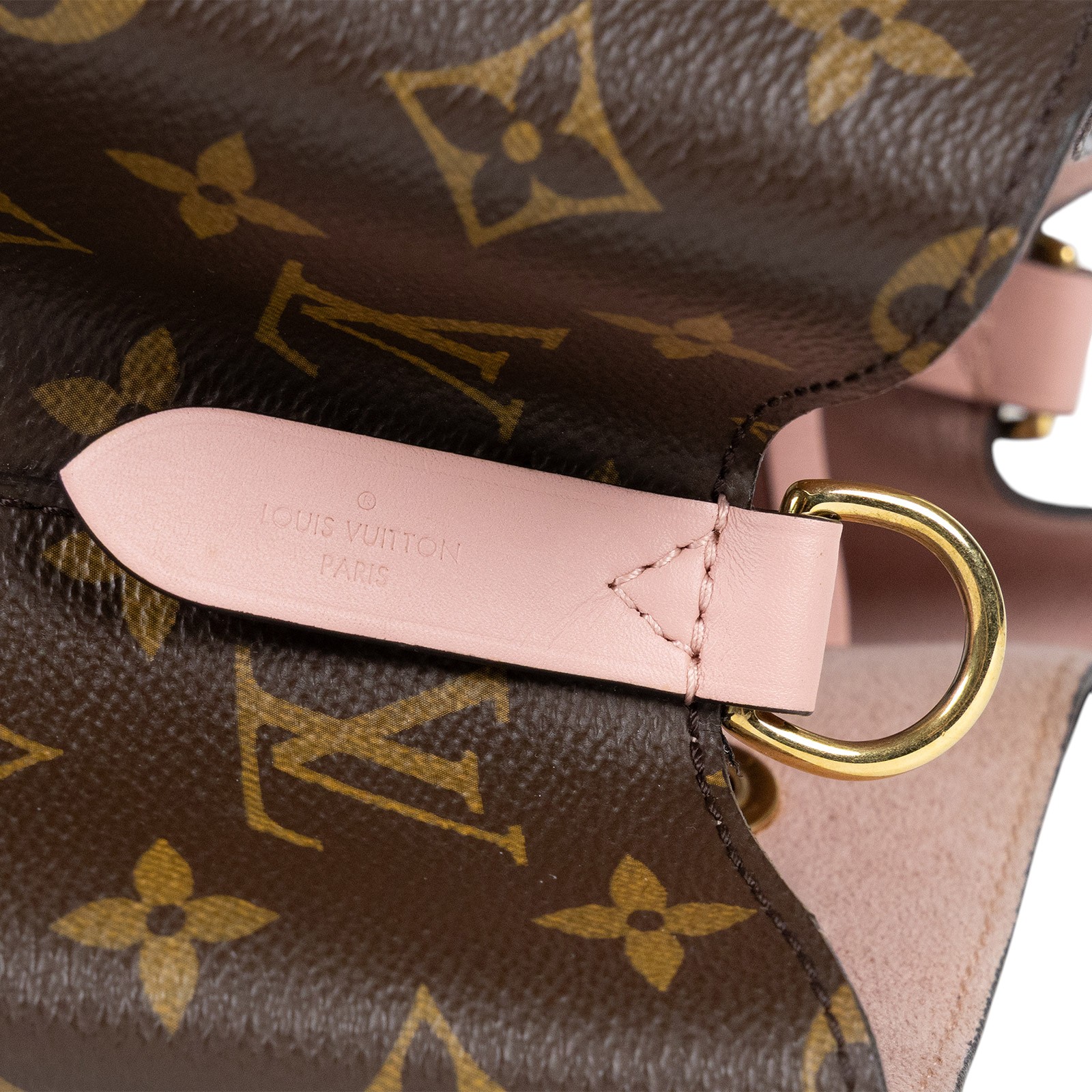 路易威登 LOUIS VUITTON NéoNoé MM 經典帆布 肩背 水桶包 粉紅色 M44022 原花粉NEO NOE 防塵袋