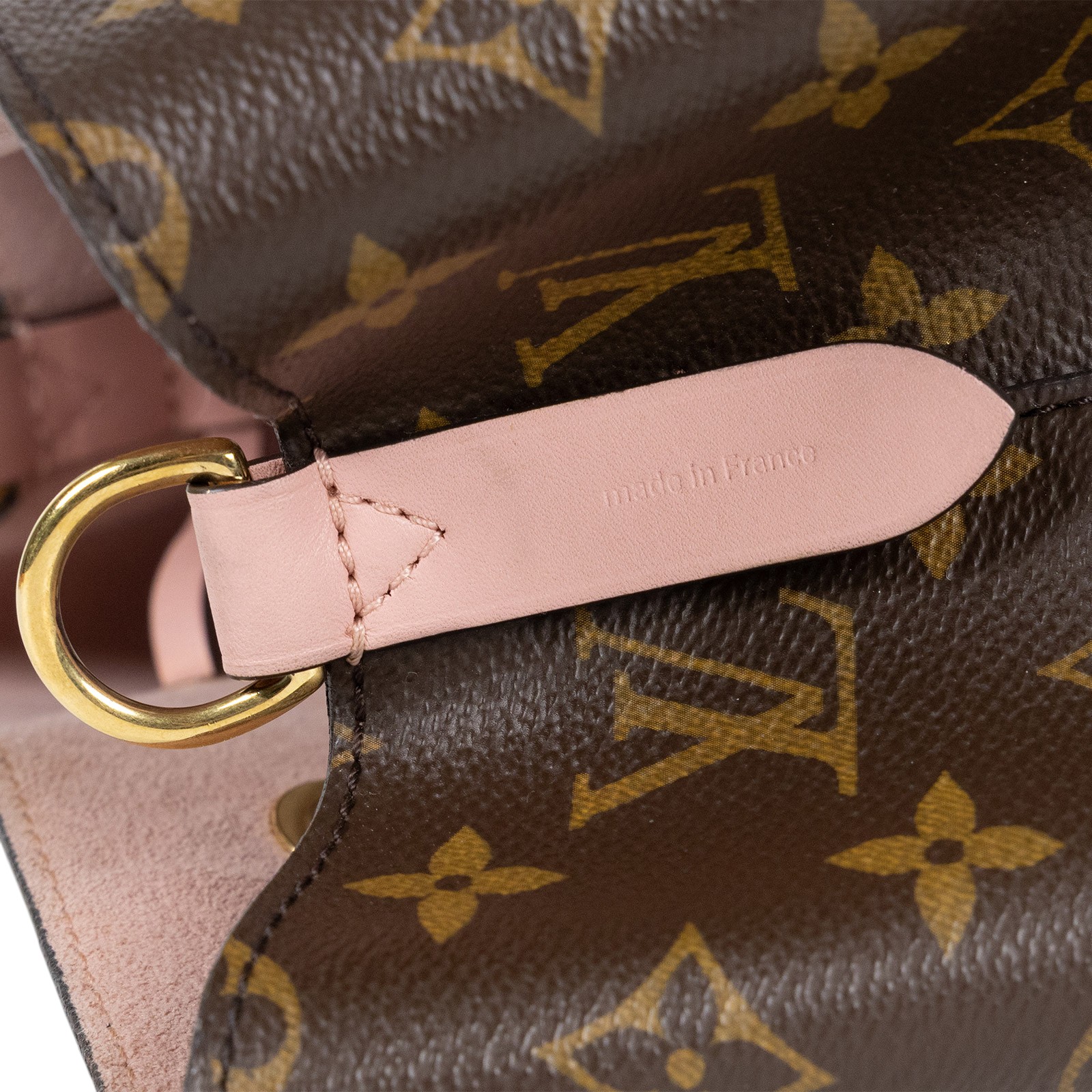 路易威登 LOUIS VUITTON NéoNoé MM 經典帆布 肩背 水桶包 粉紅色 M44022 原花粉NEO NOE 防塵袋
