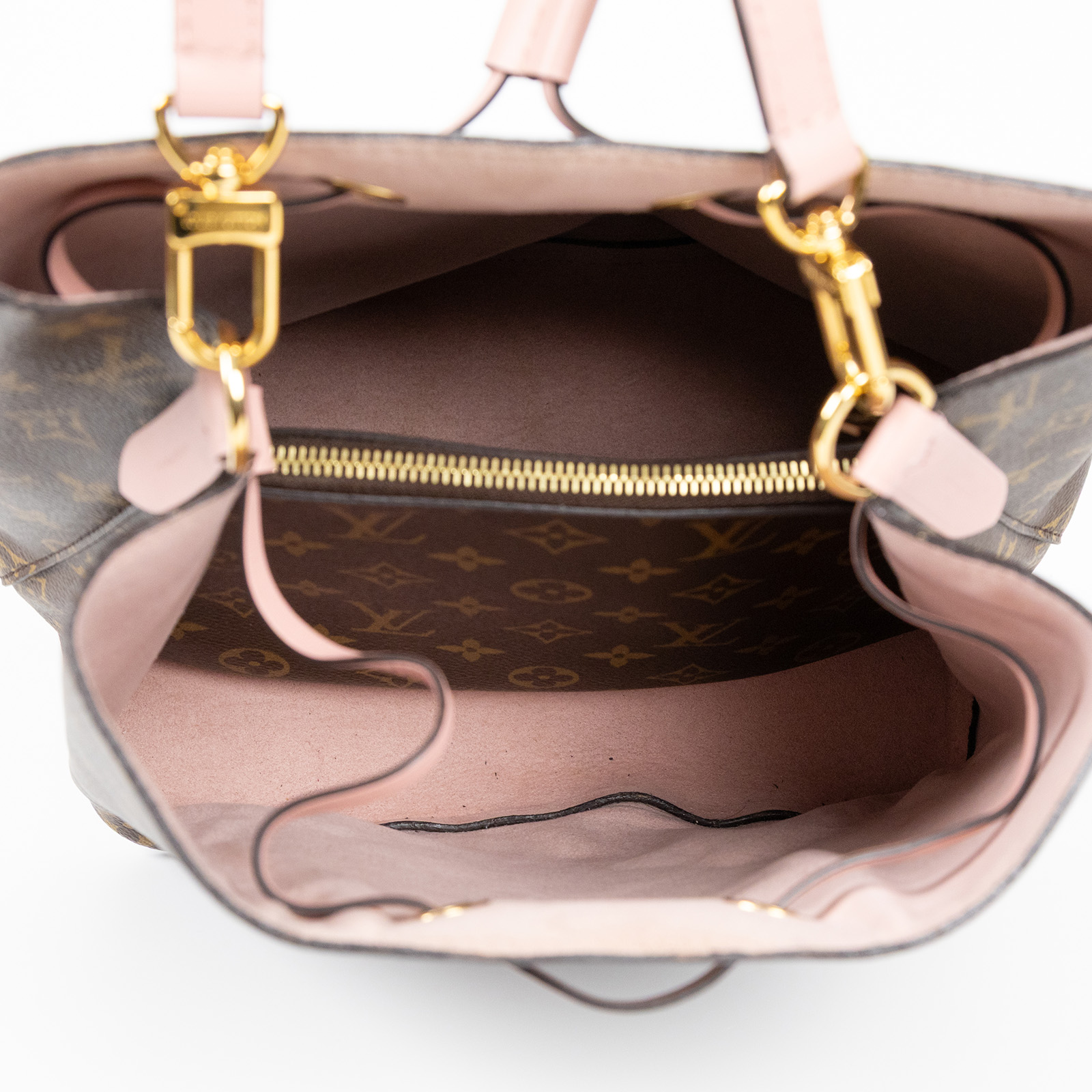 路易威登 LOUIS VUITTON NéoNoé MM 經典帆布 肩背 水桶包 粉紅色 M44022 原花粉NEO NOE 防塵袋
