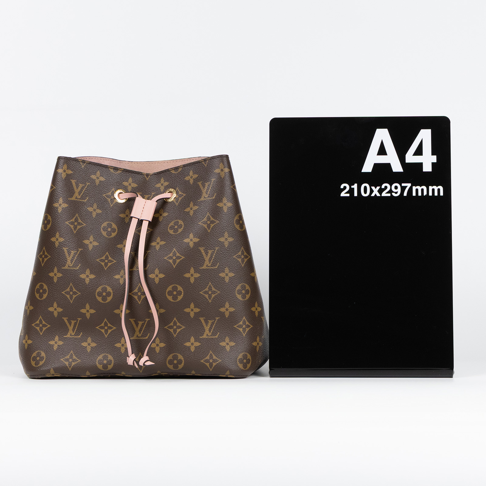 路易威登 LOUIS VUITTON NéoNoé MM 經典帆布 肩背 水桶包 粉紅色 M44022 原花粉NEO NOE 防塵袋