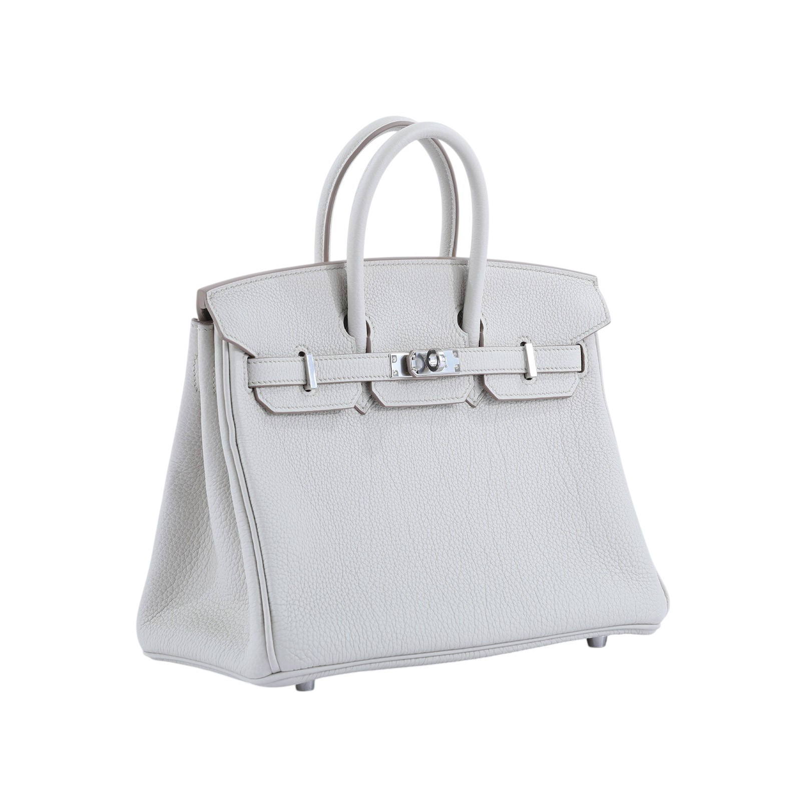 愛馬仕 Hermès Birkin Bag 柏金包 25 BK25 K刻 冰川白8L BETON BIRKIN25 TOGO 原廠盒子/防塵袋/鎖組