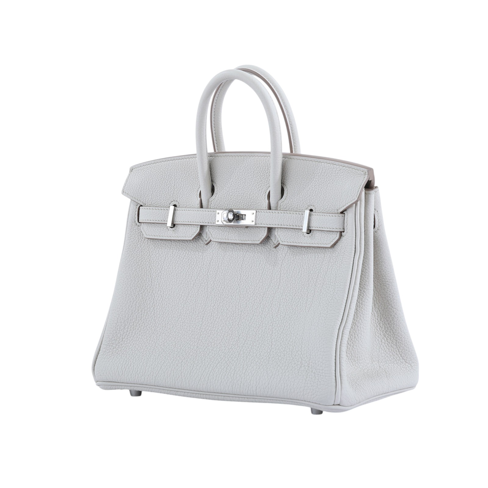 愛馬仕 Hermès Birkin Bag 柏金包 25 BK25 K刻 冰川白8L BETON BIRKIN25 TOGO 原廠盒子/防塵袋/鎖組