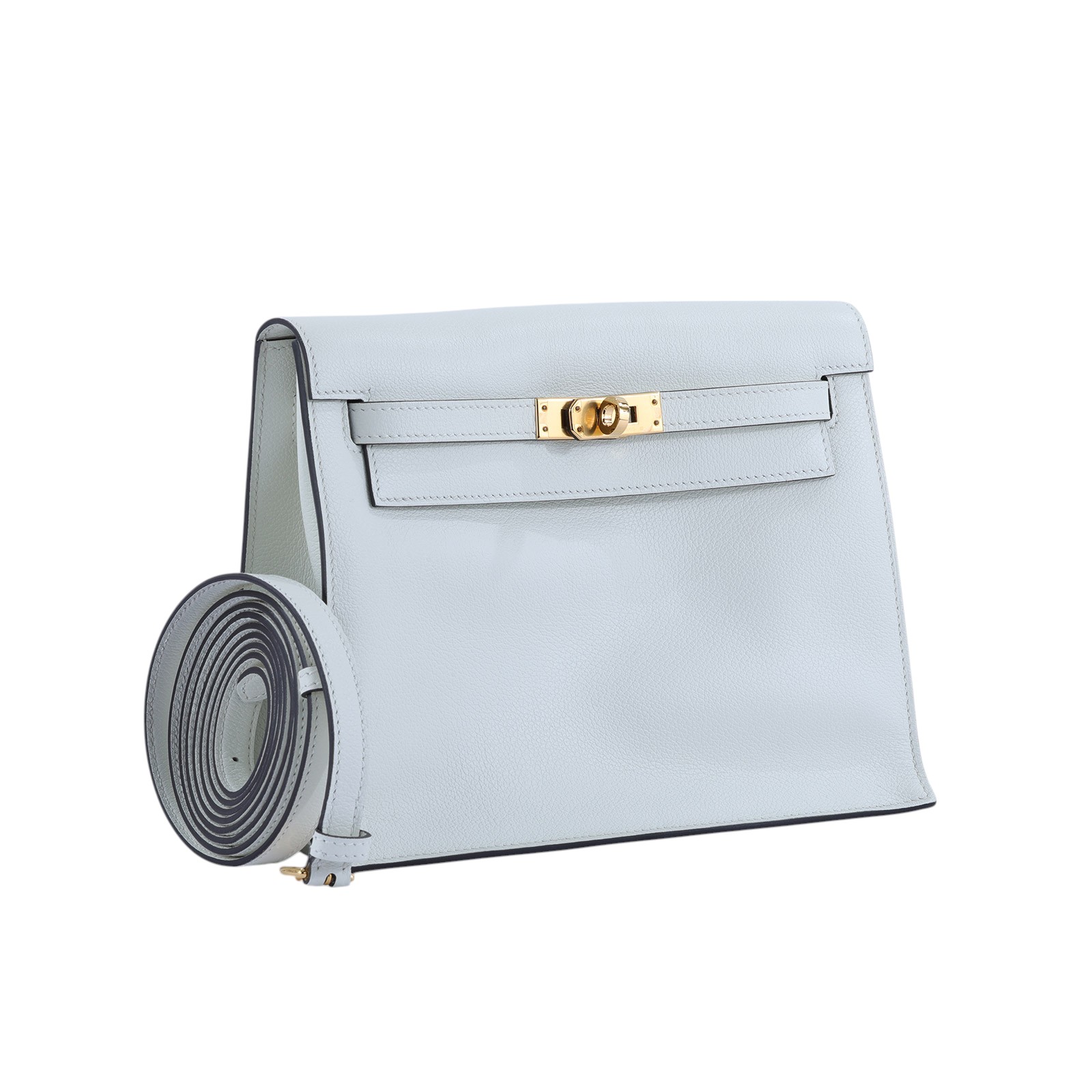 愛馬仕 Hermès Kelly Danse 側背 斜背 後背 肩背包 KLD B刻 白KELLY DANSE 原廠盒子/防塵袋/背帶