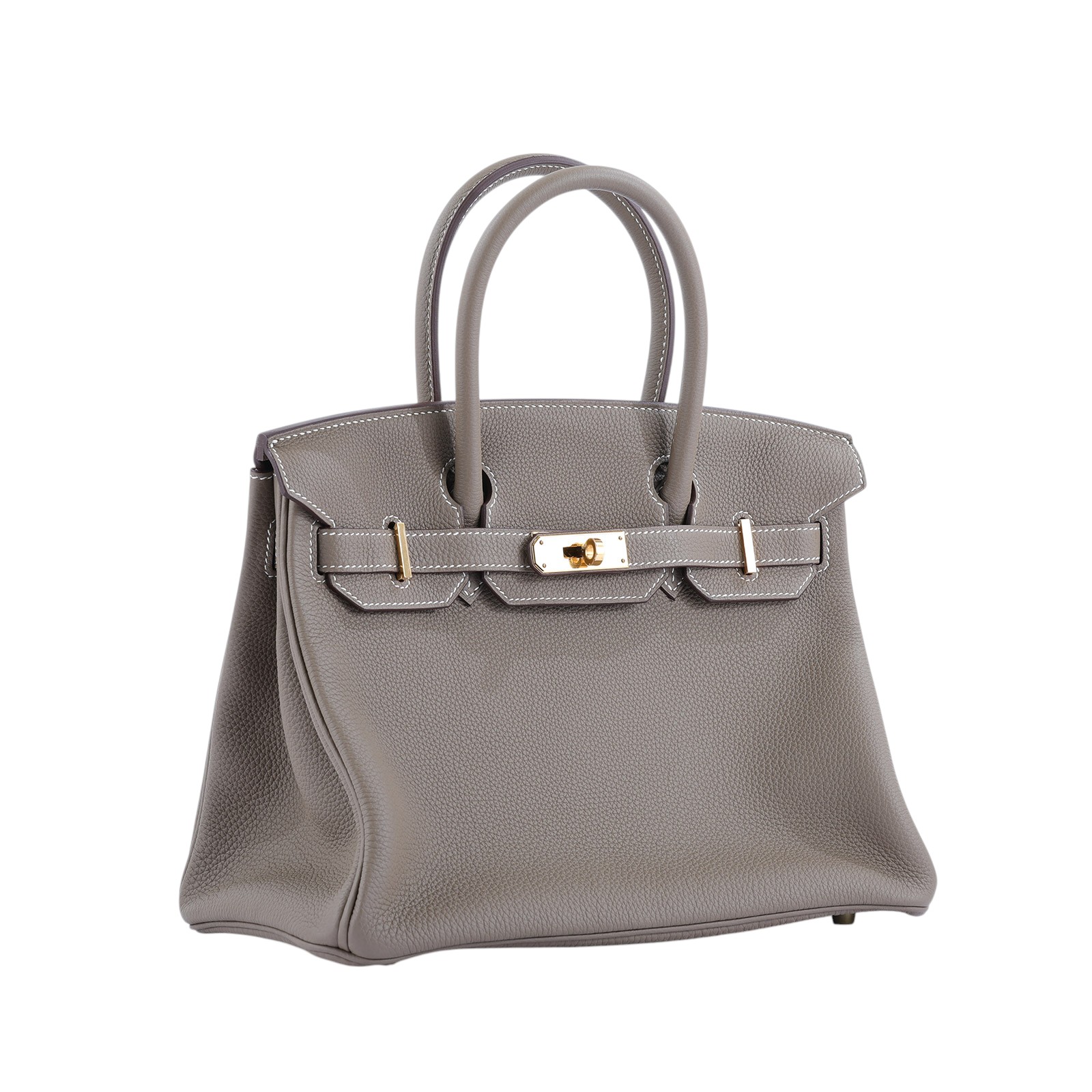 愛馬仕 Hermès Birkin Bag 柏金包 30 BK30 D刻 大象灰BIRKIN30 原廠盒子/防塵袋/鎖組/雨衣