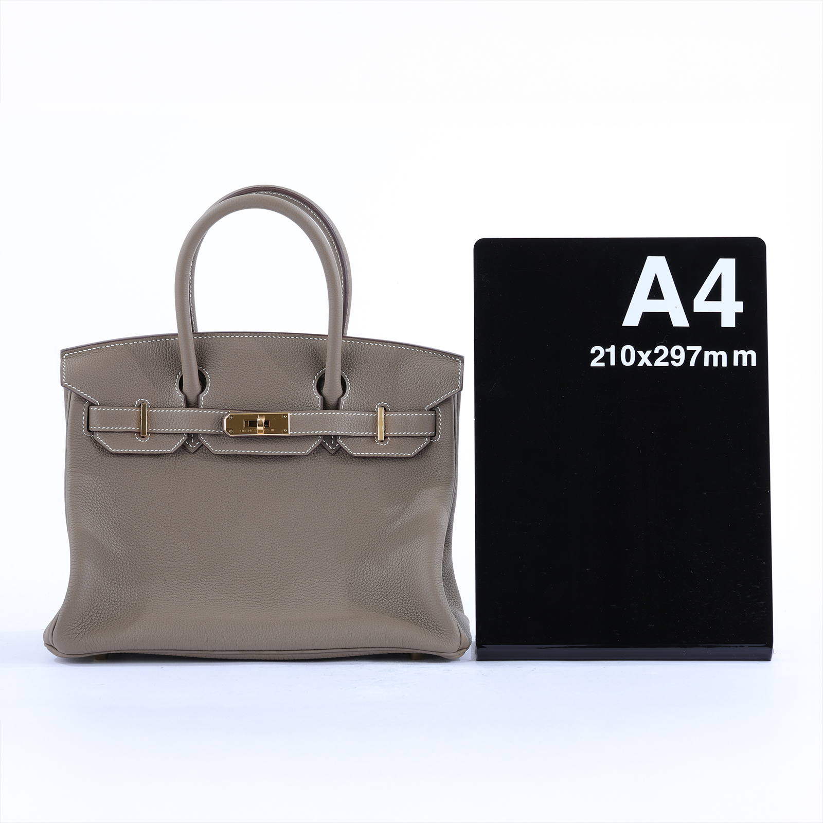 愛馬仕 Hermès Birkin Bag 柏金包 30 BK30 D刻 大象灰BIRKIN30 原廠盒子/防塵袋/鎖組/雨衣