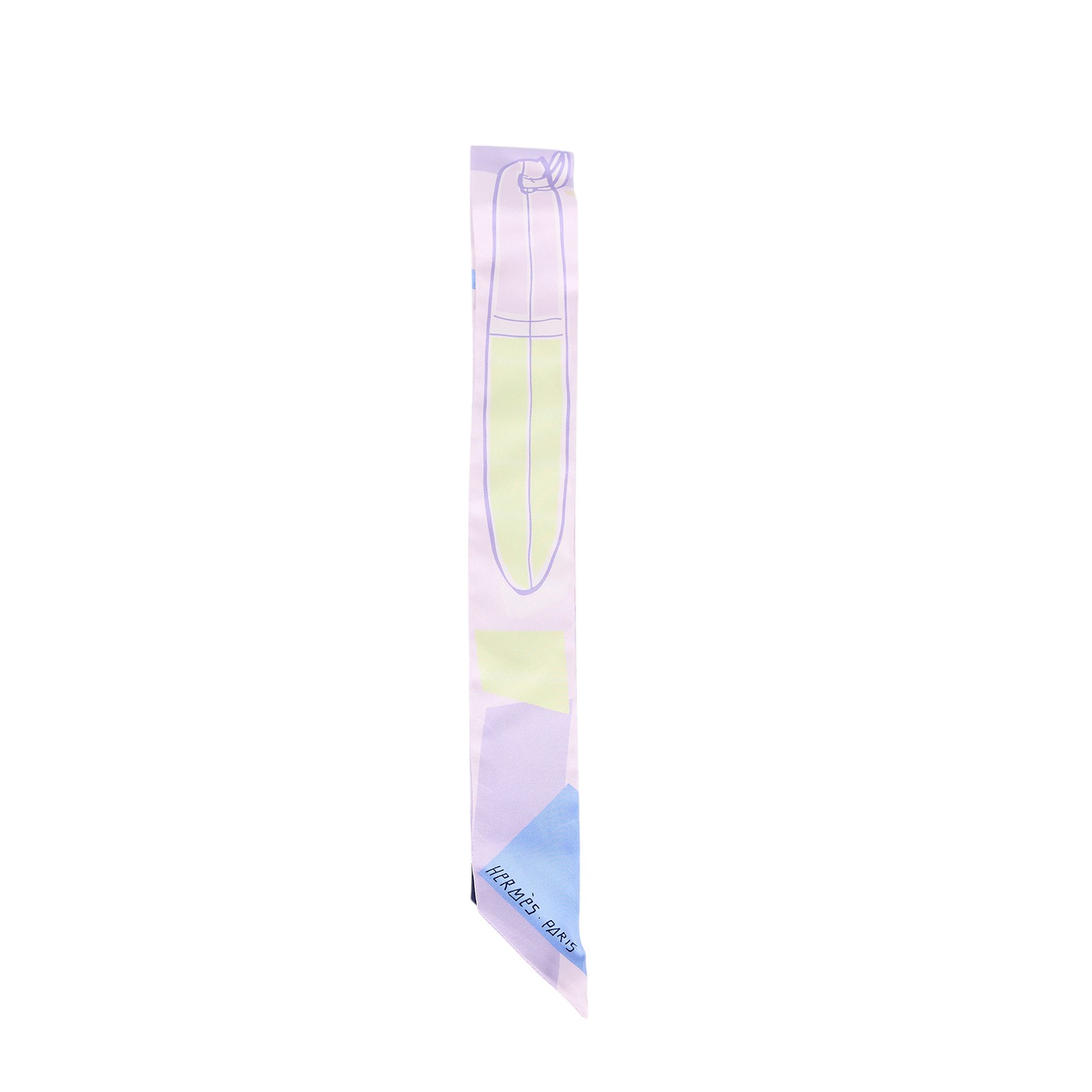 愛馬仕 Hermès Twilly 絲巾 TWILLYS85  淺紫TWILLY 2 原廠盒子