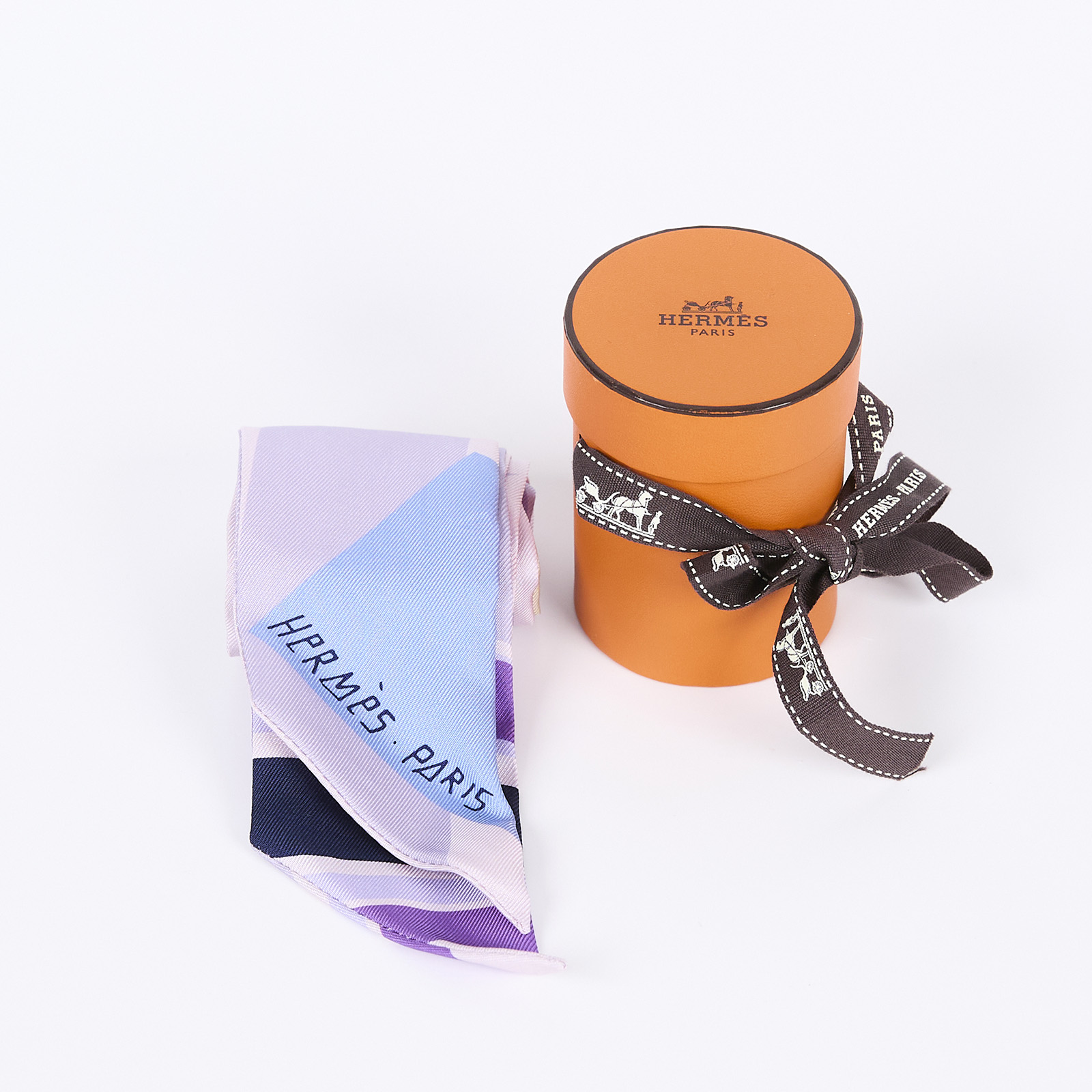 愛馬仕 Hermès Twilly 絲巾 TWILLYS85  淺紫TWILLY 2 原廠盒子