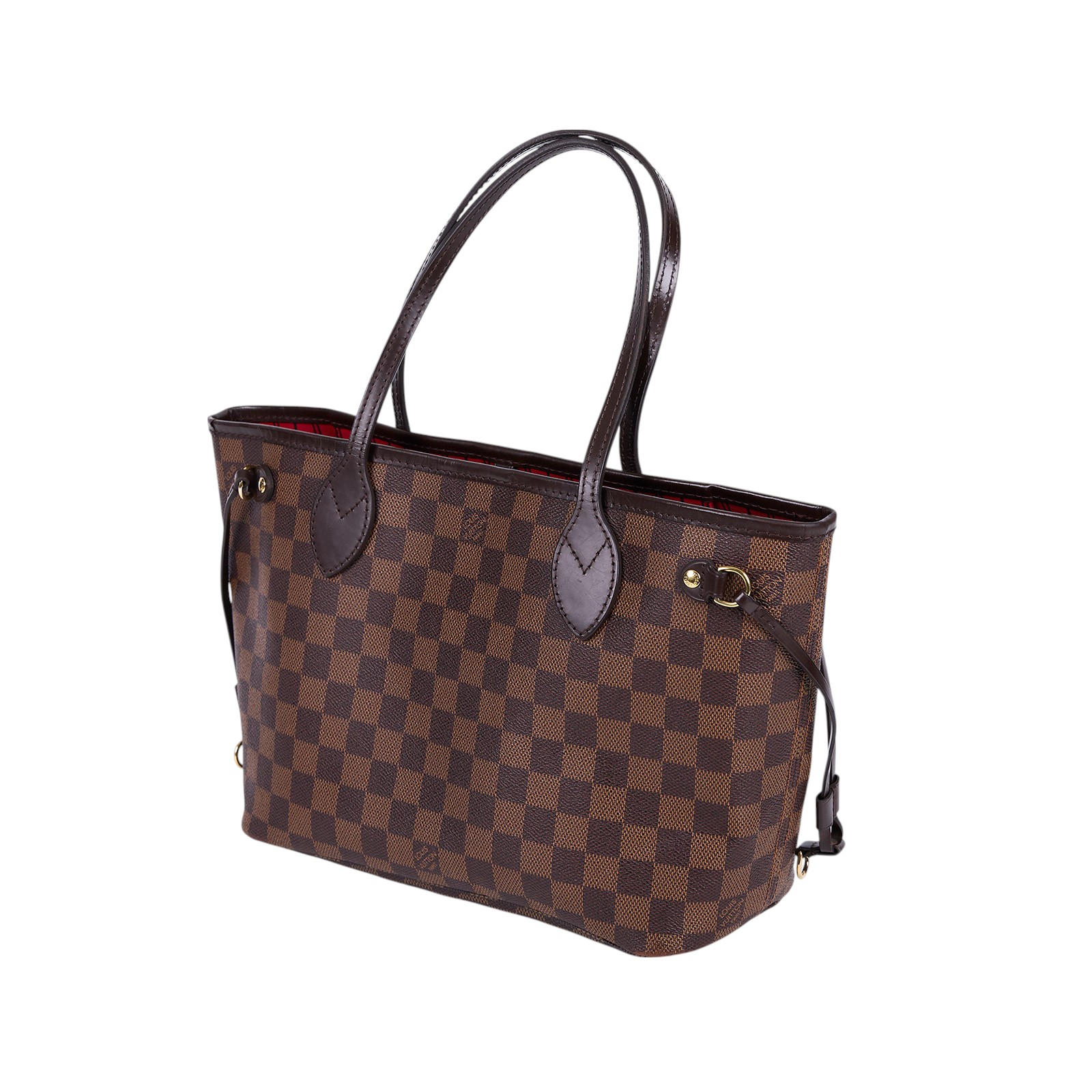 路易威登 LOUIS VUITTON 棕棋盤 Neverfull PM 托特包 N41359 晶片款 棕棋盤格Neverfull PM 無附屬品