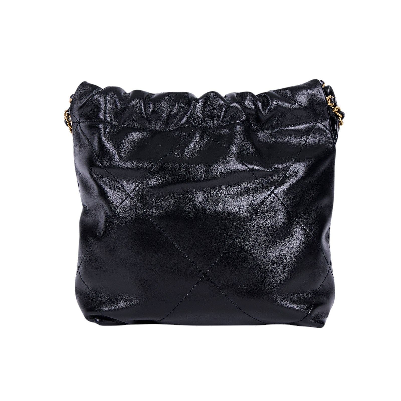 香奈兒 CHANEL 22 迷你 束口包 AS3980 晶片款 黑金22包 MINI 防塵袋