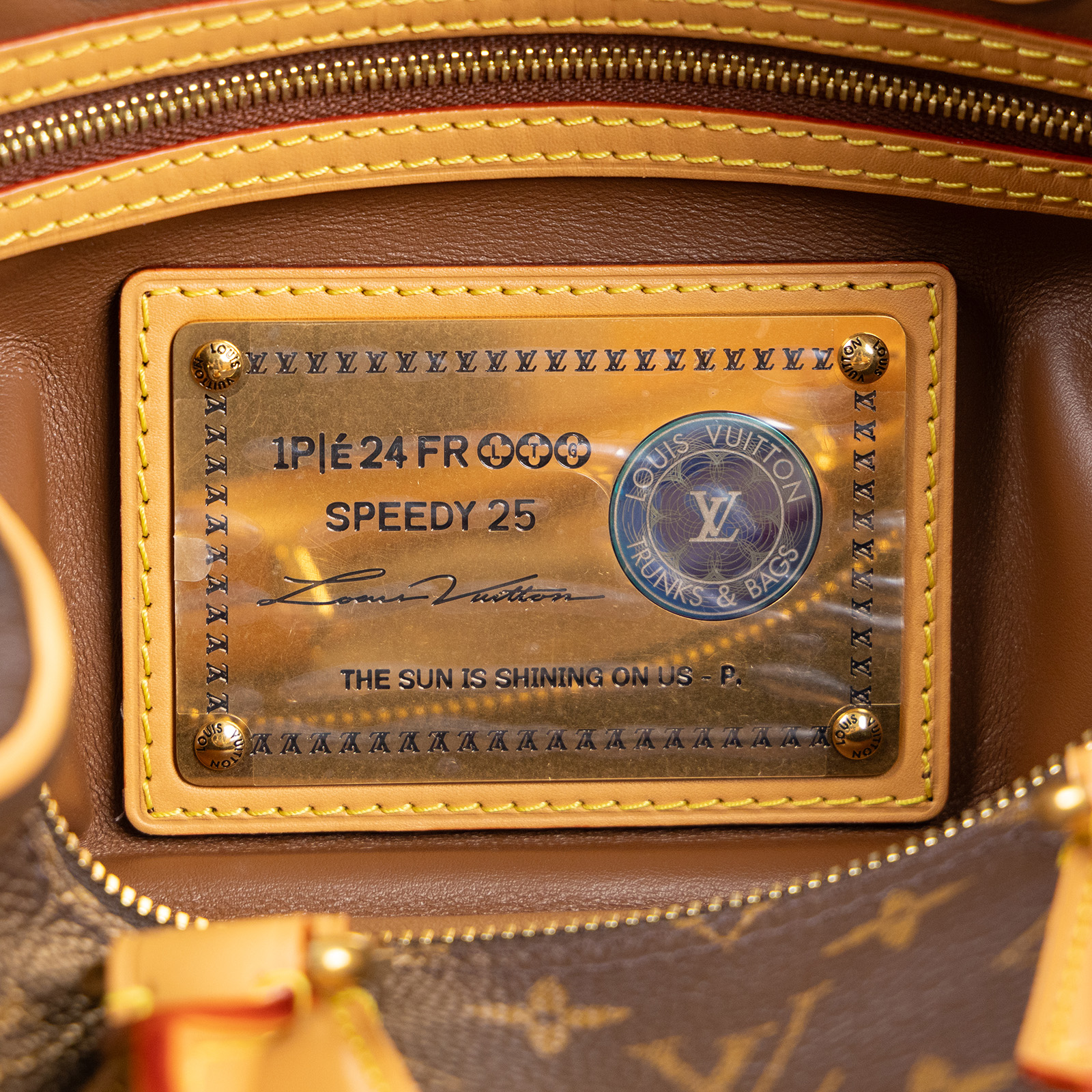 路易威登 LOUIS VUITTON Speedy P9 Bandoulière 25 波士頓包 手提包 M24443 晶片款  原廠盒子/防塵袋/鎖組/內袋/背帶