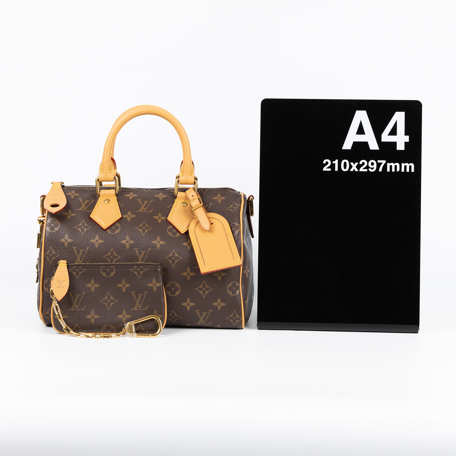 路易威登 LOUIS VUITTON Speedy P9 Bandoulière 25 波士頓包 手提包 M24443 晶片款  原廠盒子/防塵袋/鎖組/內袋/背帶