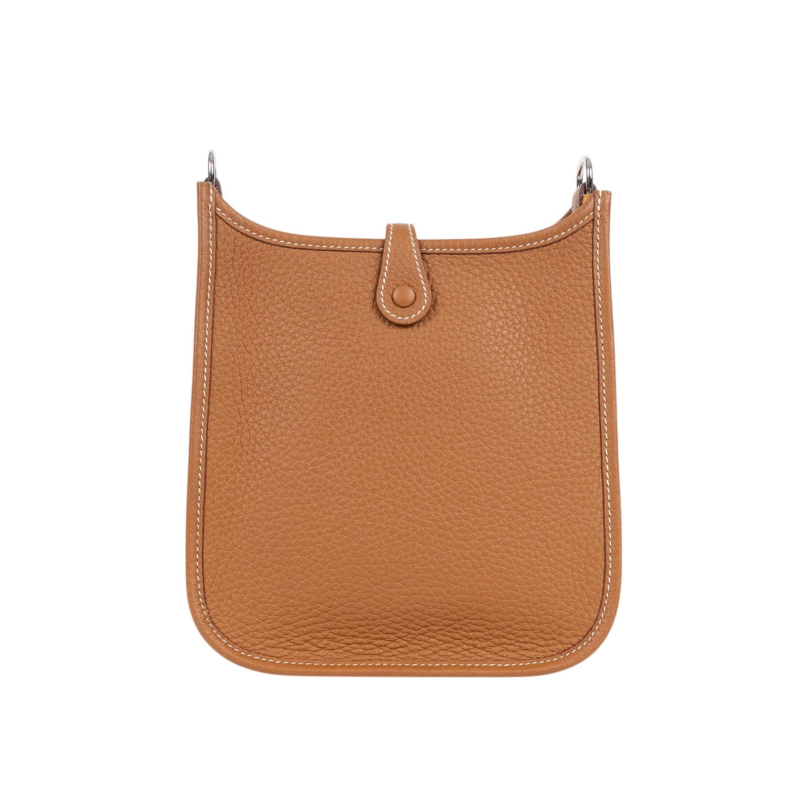 愛馬仕 Hermès Evelyne Bag Mini 伊芙琳包 Evelyne 16 EV16 U刻 金棕拼黃EVELYNE MINI 原廠盒子/防塵袋