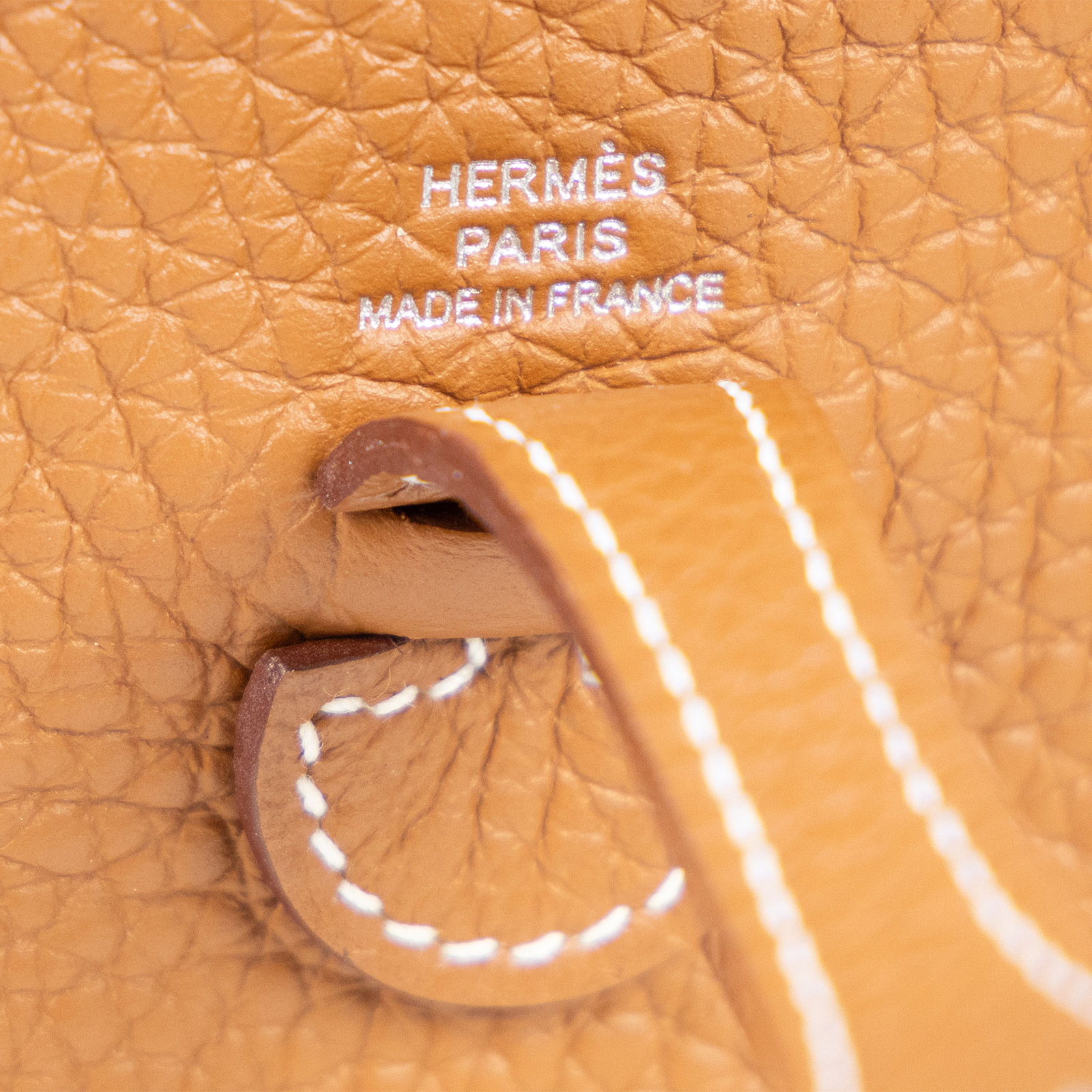 愛馬仕 Hermès Evelyne Bag Mini 伊芙琳包 Evelyne 16 EV16 U刻 金棕拼黃EVELYNE MINI 原廠盒子/防塵袋