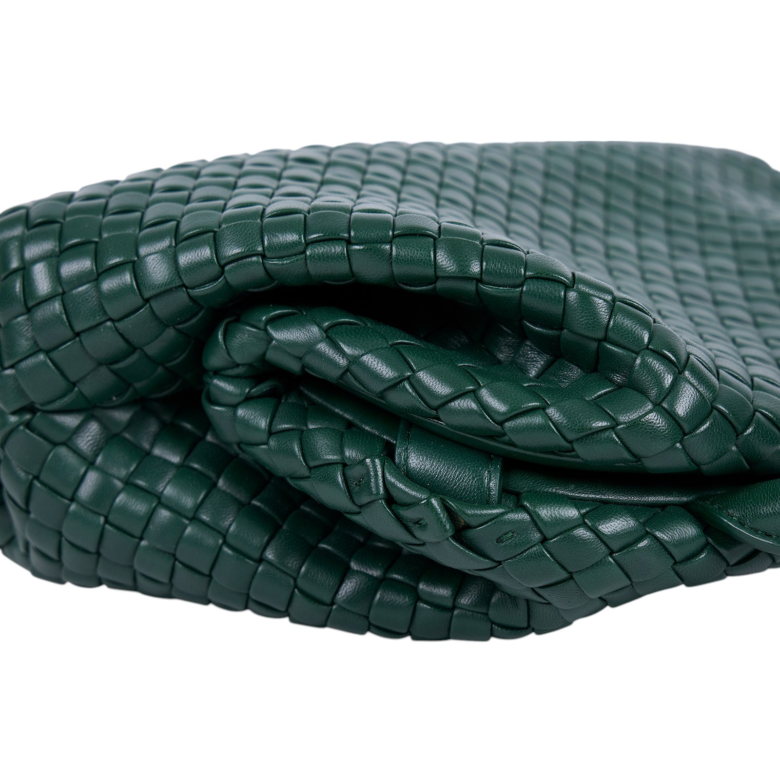 寶緹嘉 BOTTEGA VENETA Handle 手提包 小型 691188 綠編織HANDLE 小號 防塵袋/背帶