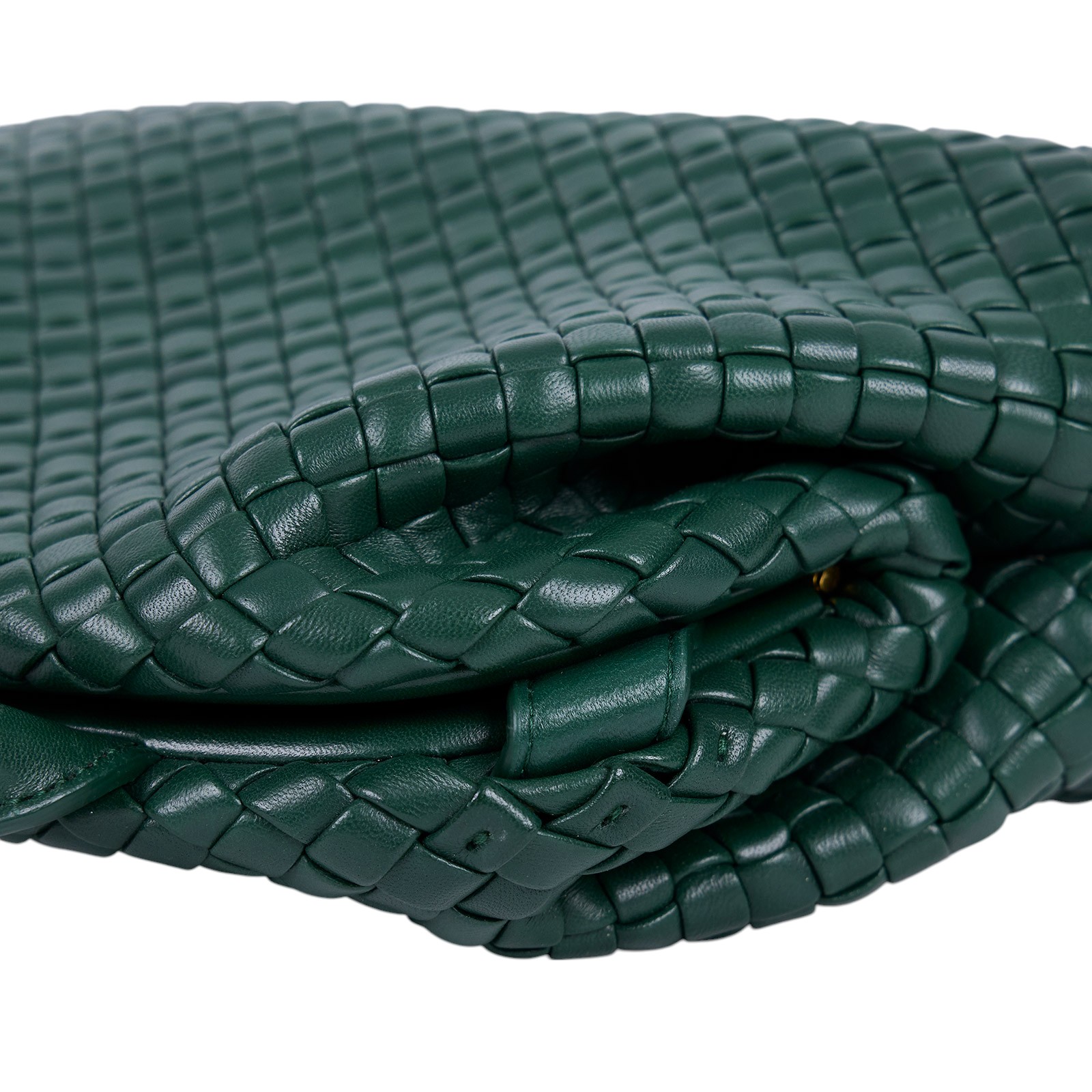 寶緹嘉 BOTTEGA VENETA Handle 手提包 小型 691188 綠編織HANDLE 小號 防塵袋/背帶
