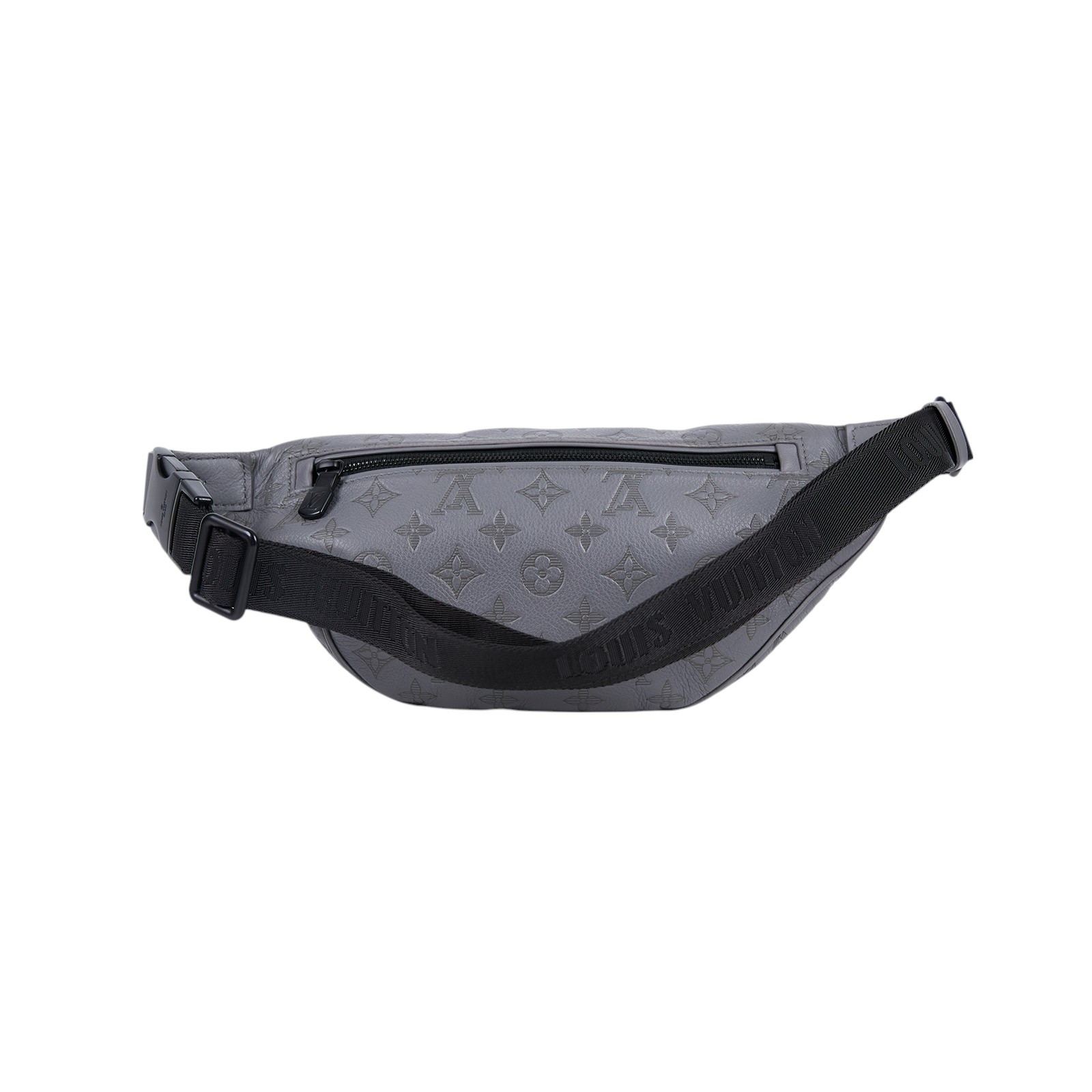 路易威登 LOUIS VUITTON Discovery 腰包 灰色 M46108 晶片款 灰壓紋DISCOVERY腰包 原廠盒子