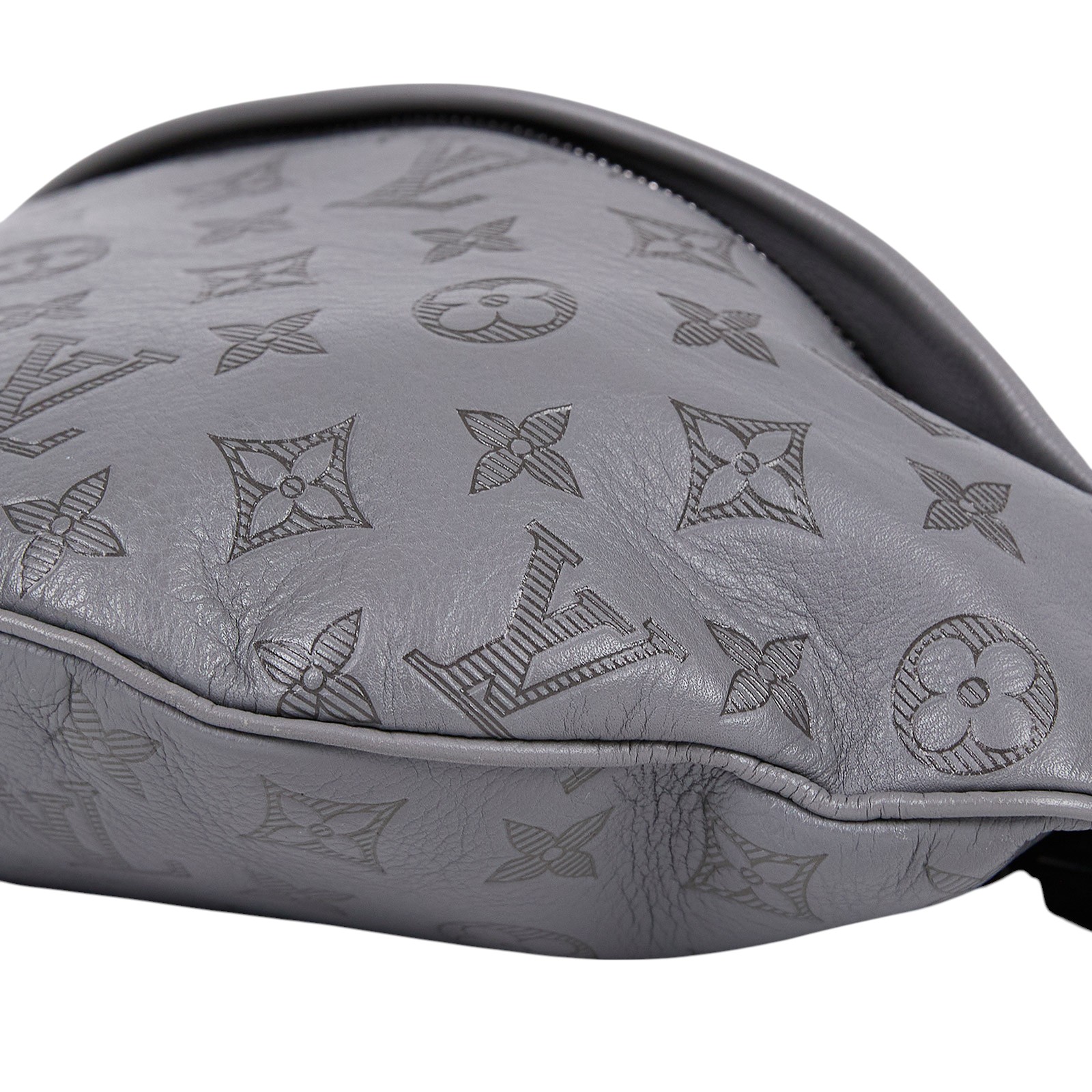 路易威登 LOUIS VUITTON Discovery 腰包 灰色 M46108 晶片款 灰壓紋DISCOVERY腰包 原廠盒子