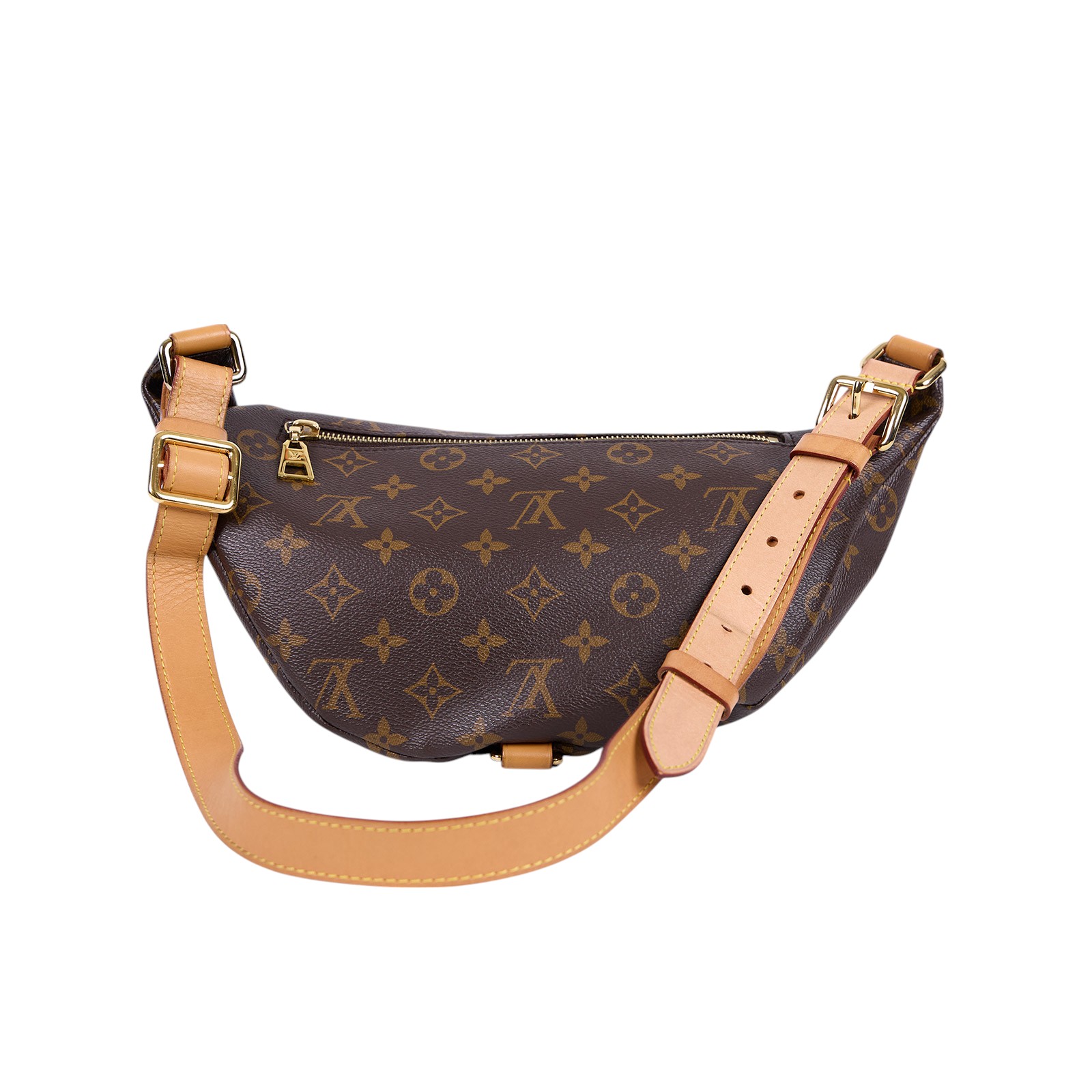 路易威登 LOUIS VUITTON Bumbag 經典帆布 腰包 斜跨包 M43644 原花腰包 防塵袋