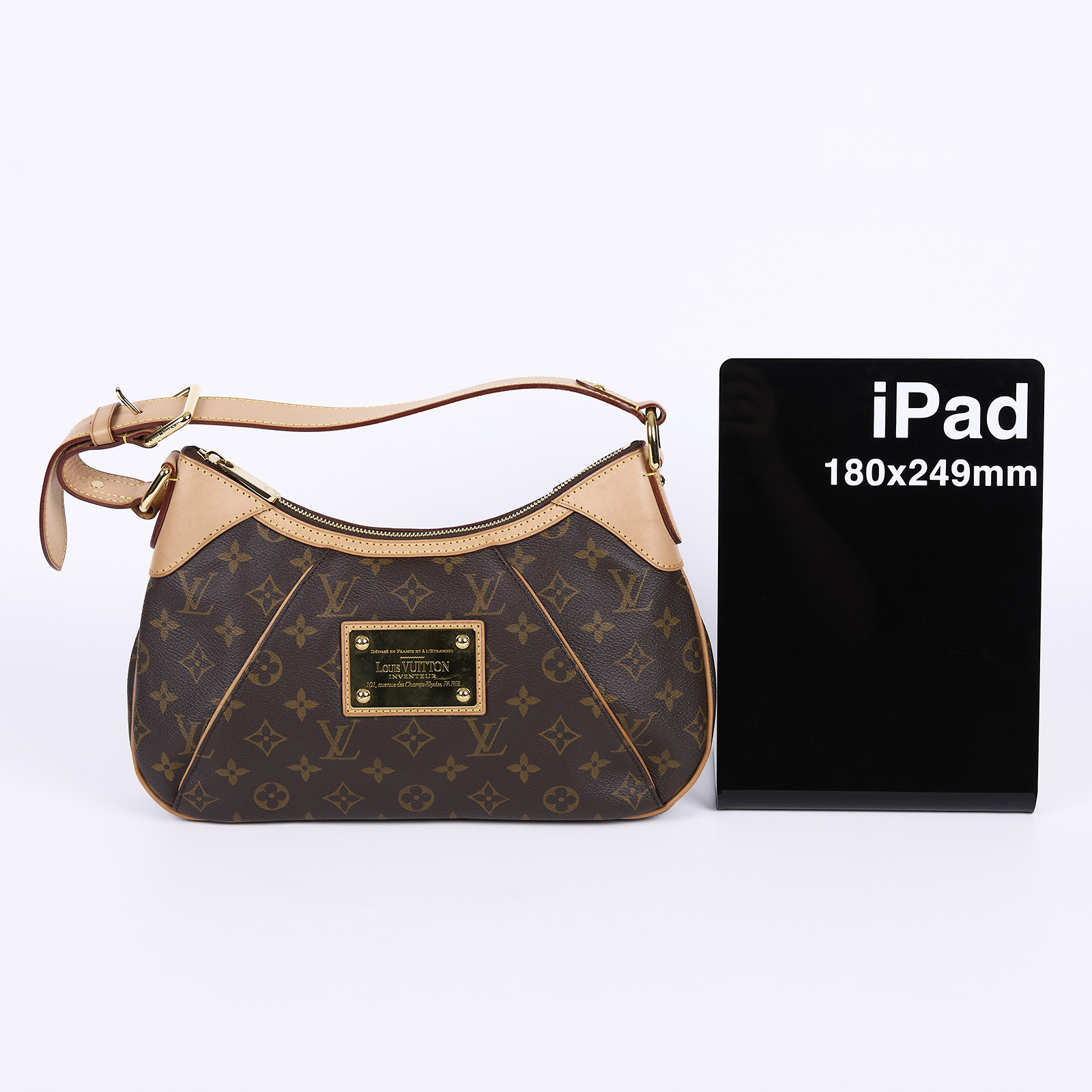 路易威登 LOUIS VUITTON Thames PM 經典帆布 手提 單肩包 M56384 原花THAMES PM 南瓜包 防塵袋