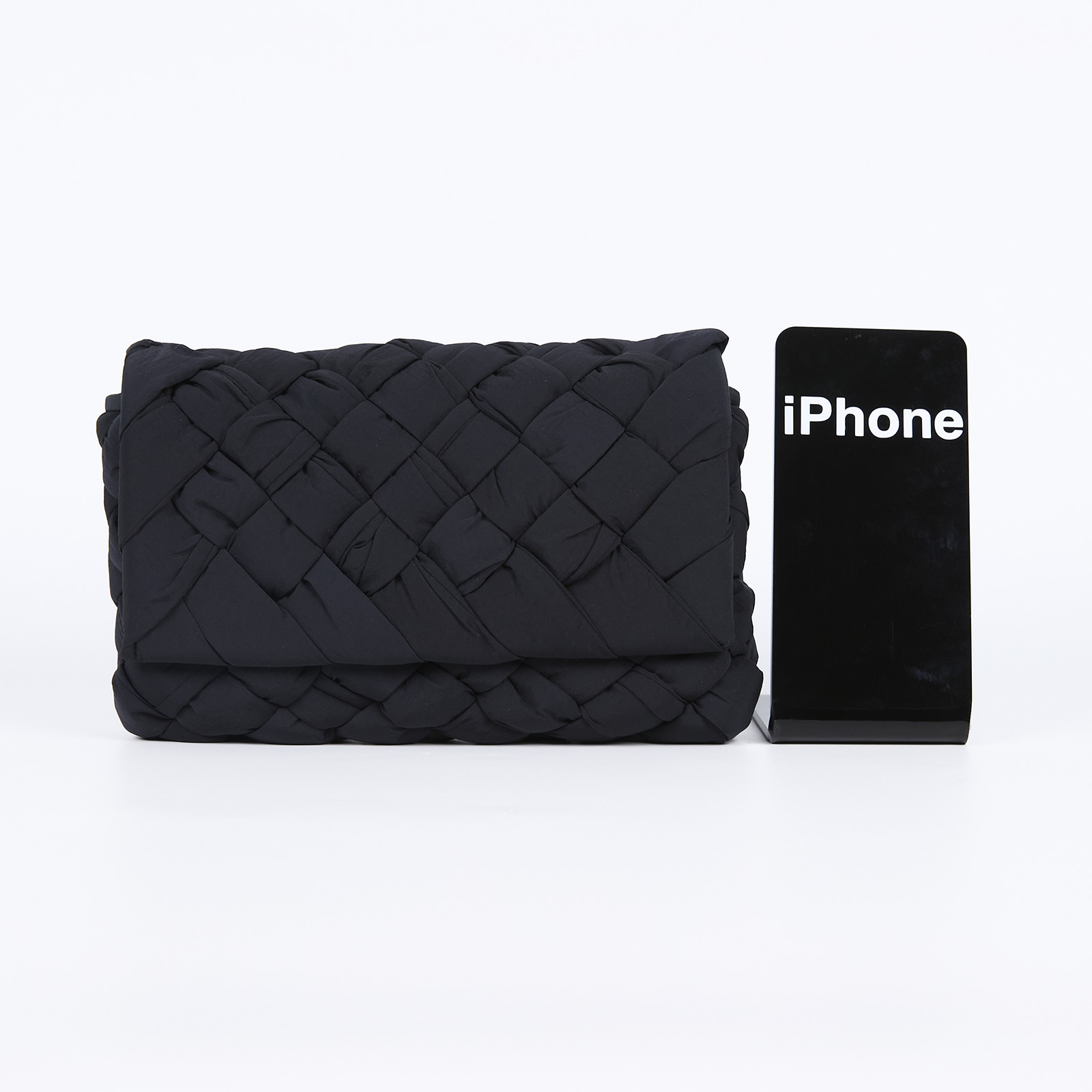 寶緹嘉 BOTTEGA VENETA Small Rumple 郵差包 795498 黑尼龍RUMPLE SMALL 防塵袋