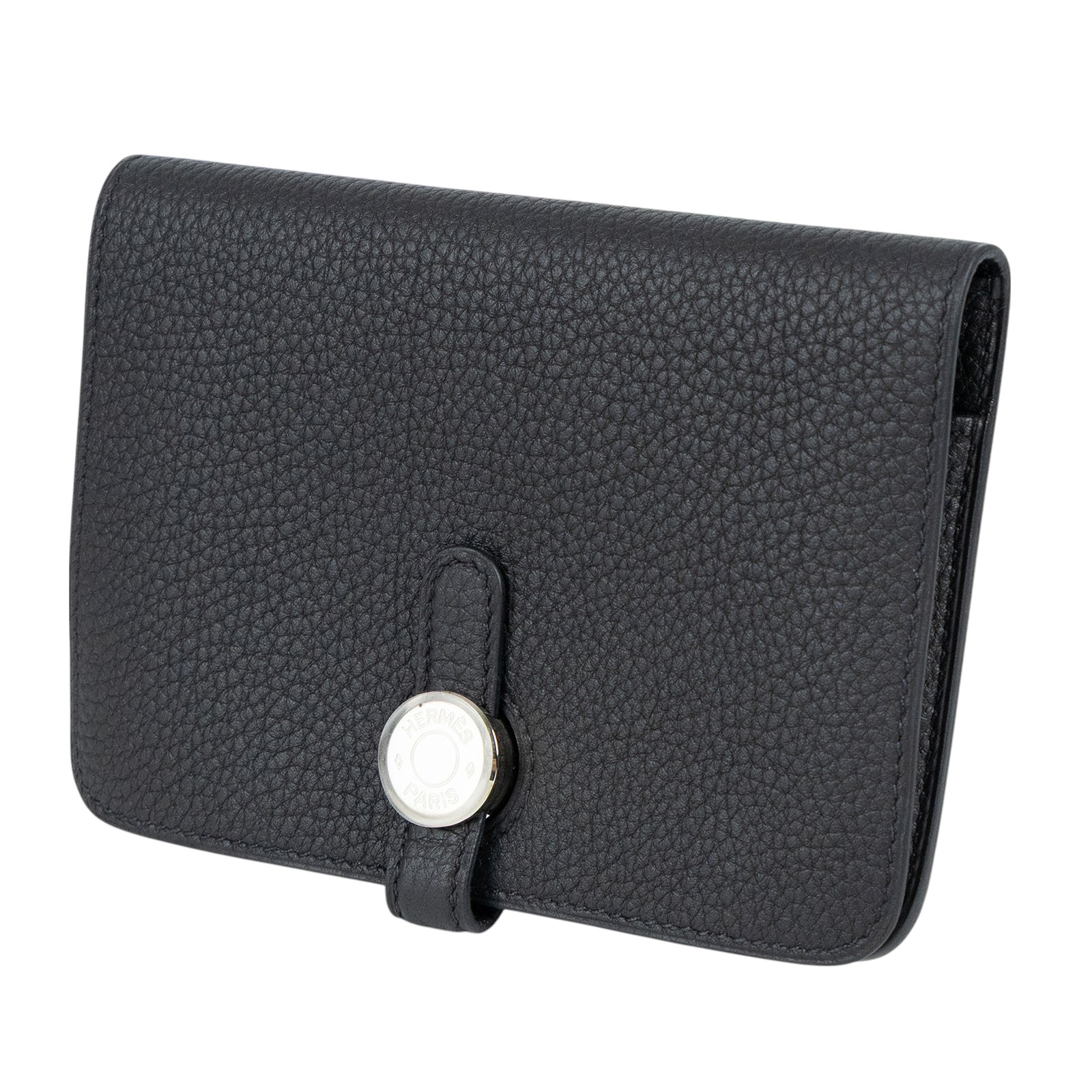愛馬仕 Hermès Dogon 錢包 短夾 DOGONB T刻 黑DOGON COMPACT 短夾 TOGO 原廠盒子