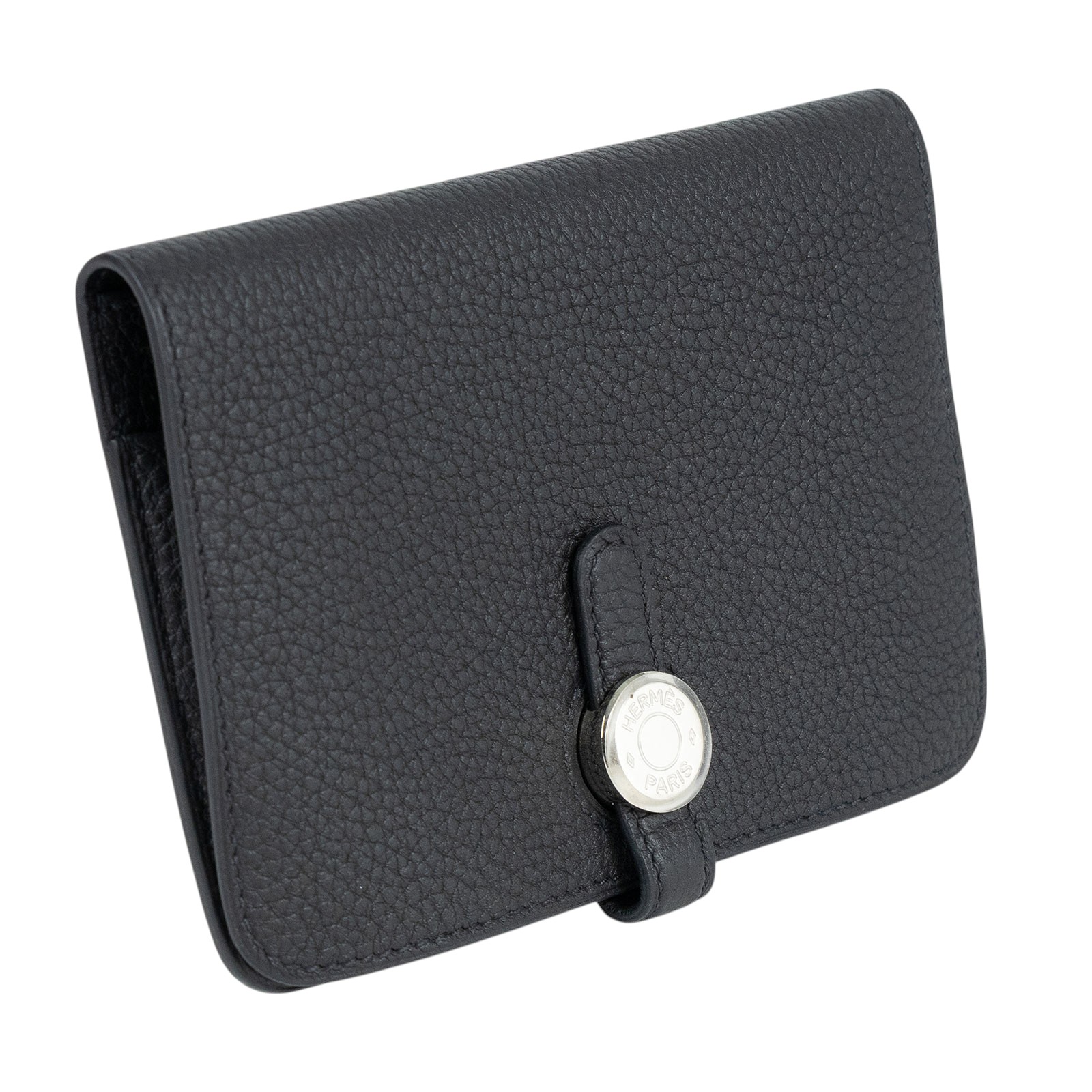 愛馬仕 Hermès Dogon 錢包 短夾 DOGONB T刻 黑DOGON COMPACT 短夾 TOGO 原廠盒子