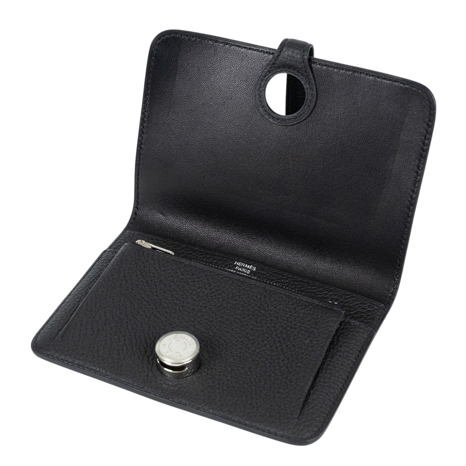 愛馬仕 Hermès Dogon 錢包 短夾 DOGONB T刻 黑DOGON COMPACT 短夾 TOGO 原廠盒子