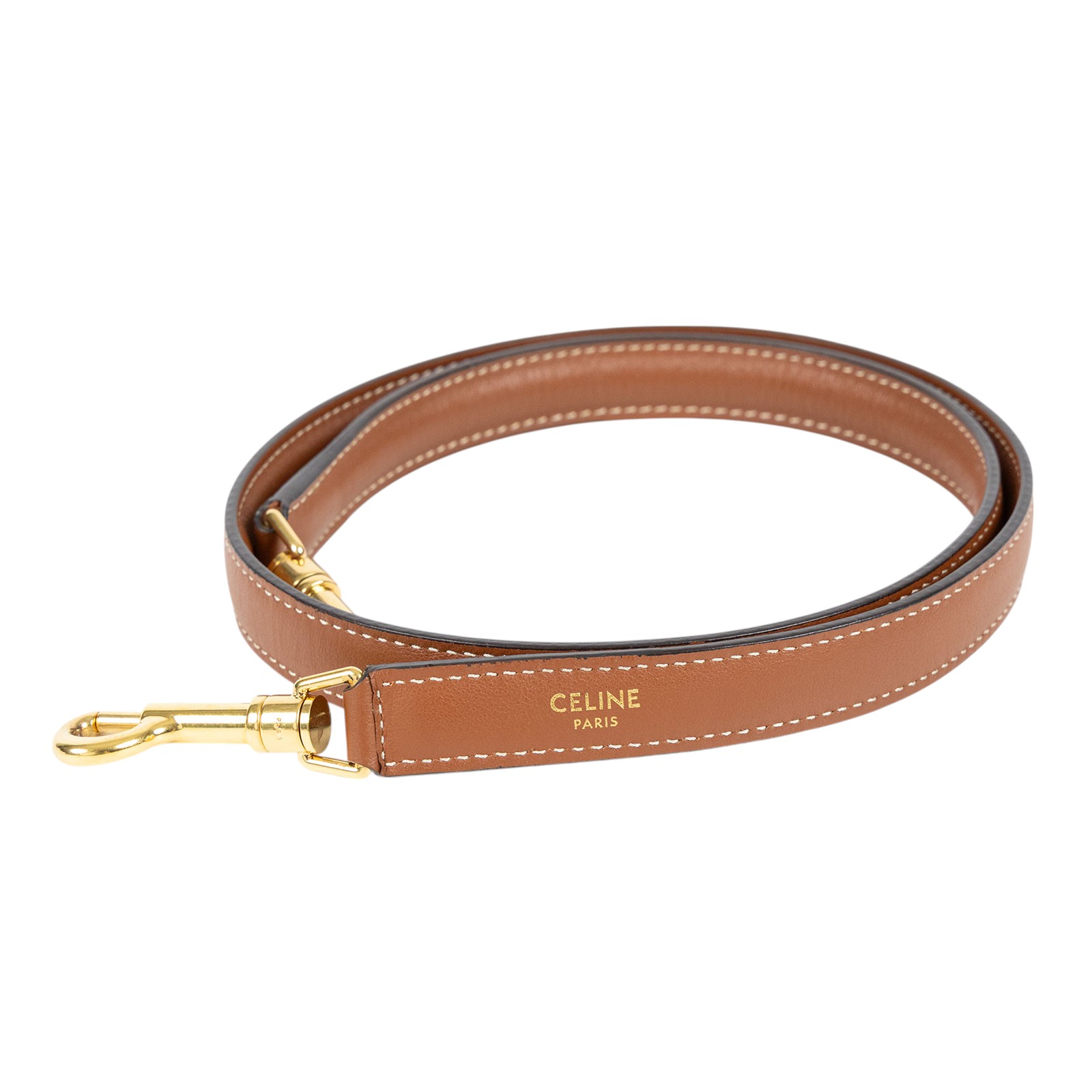 思琳 CELINE Teen Bucket 16 光滑牛皮革 水桶包 197573CR4 棕水桶包 TEEN bucket16 防塵袋