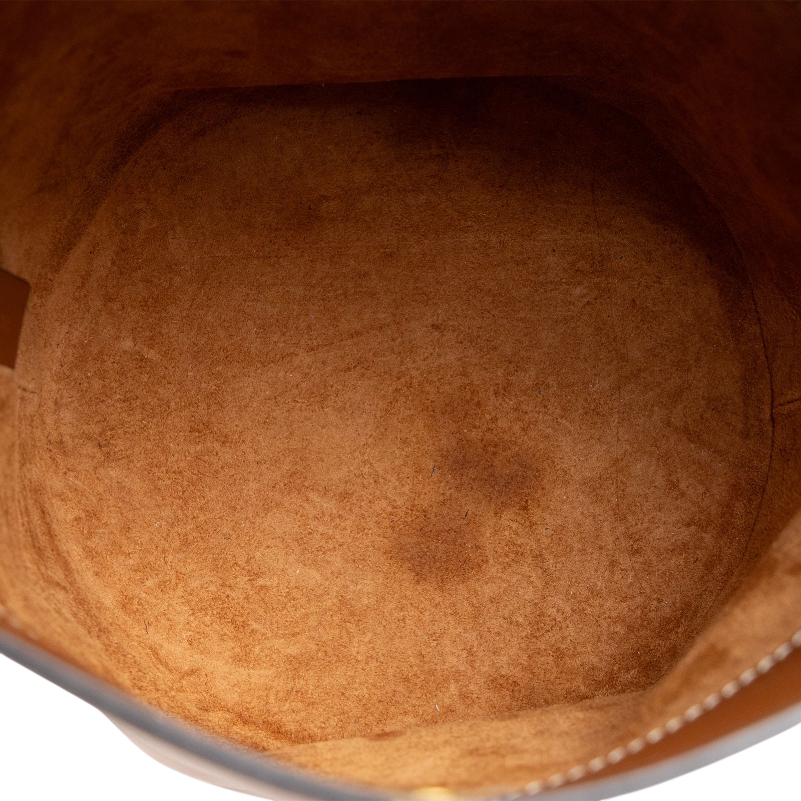 思琳 CELINE Teen Bucket 16 光滑牛皮革 水桶包 197573CR4 棕水桶包 TEEN bucket16 防塵袋