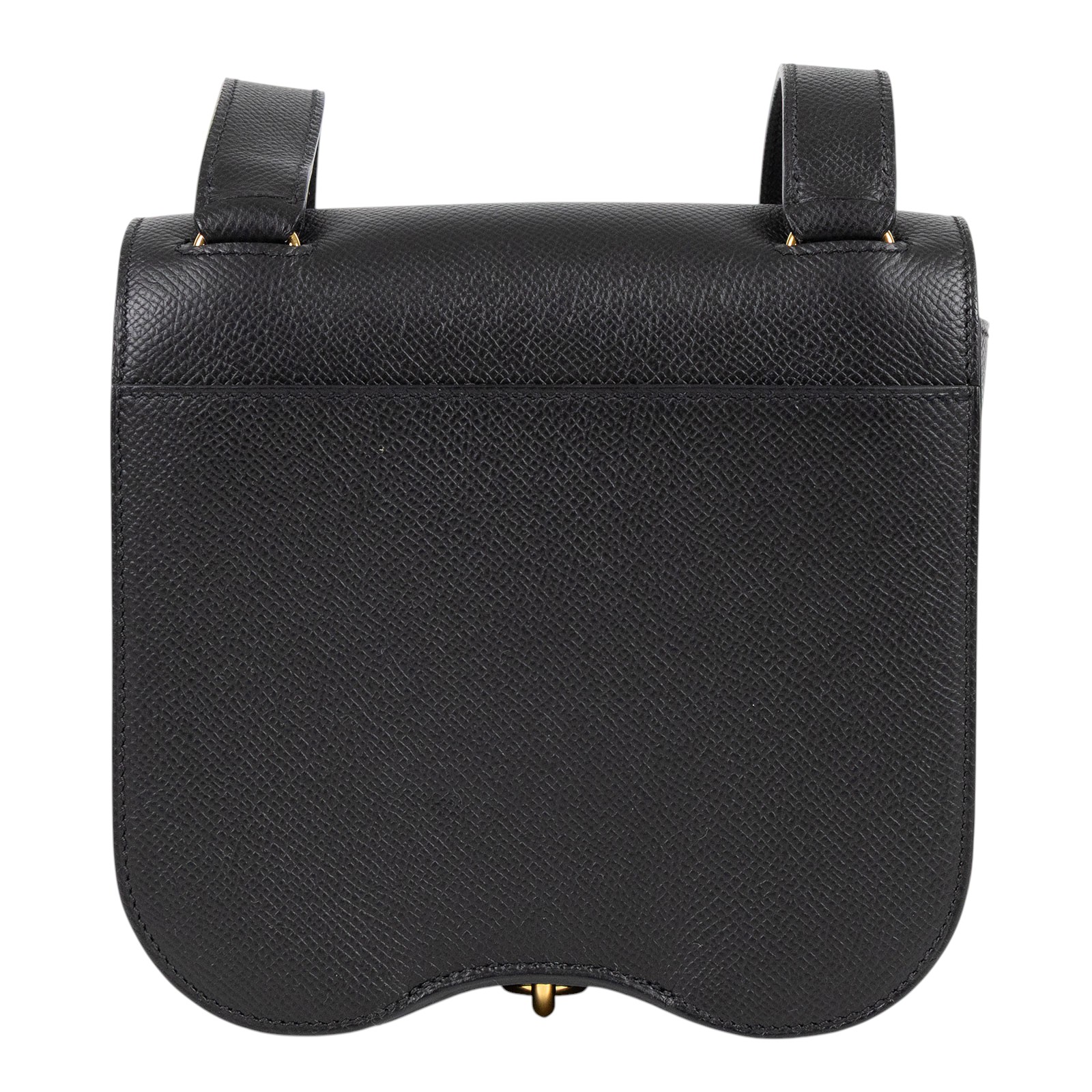 愛馬仕 Hermès Della Cavalleria 迷你 肩背包 DCMINI U刻 黑　DELLA　Cavalleria Epsom 防塵袋