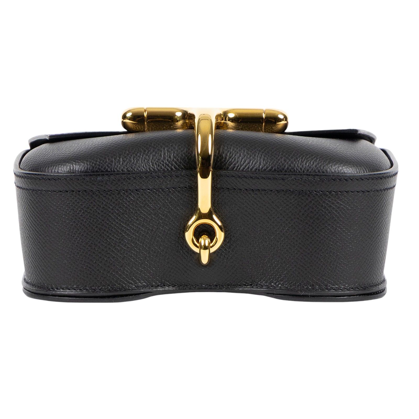 愛馬仕 Hermès Della Cavalleria 迷你 肩背包 DCMINI U刻 黑　DELLA　Cavalleria Epsom 防塵袋