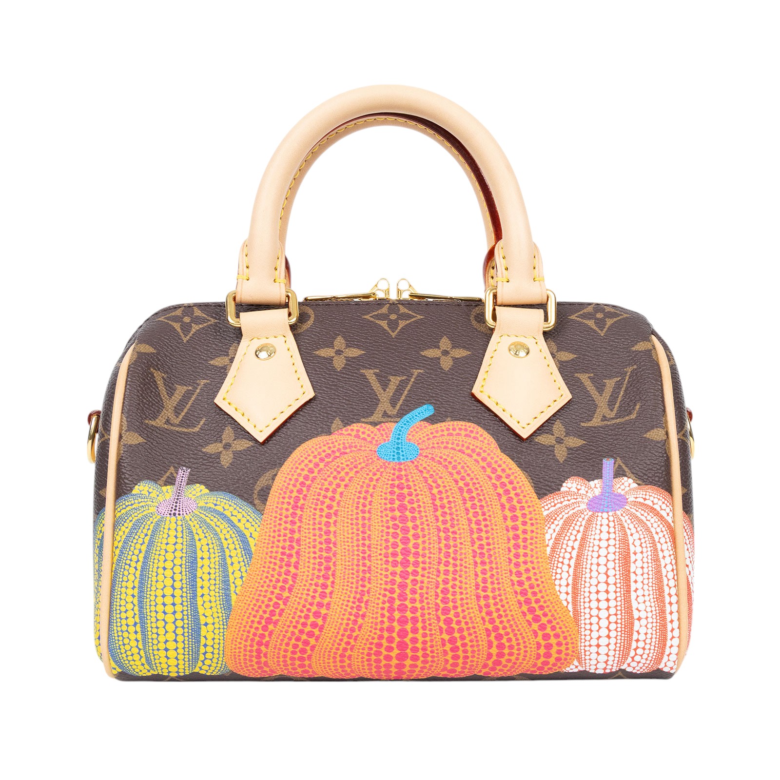 路易威登 LOUIS VUITTON 聯名YK 草間彌生 Speedy 20 波士頓包 M46469 晶片款  原廠盒子/防塵袋鎖組/背帶