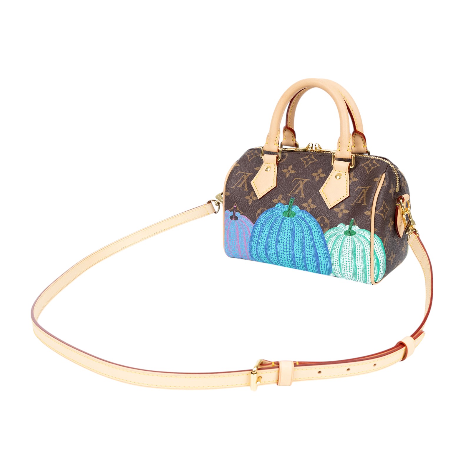 路易威登 LOUIS VUITTON 聯名YK 草間彌生 Speedy 20 波士頓包 M46469 晶片款  原廠盒子/防塵袋鎖組/背帶