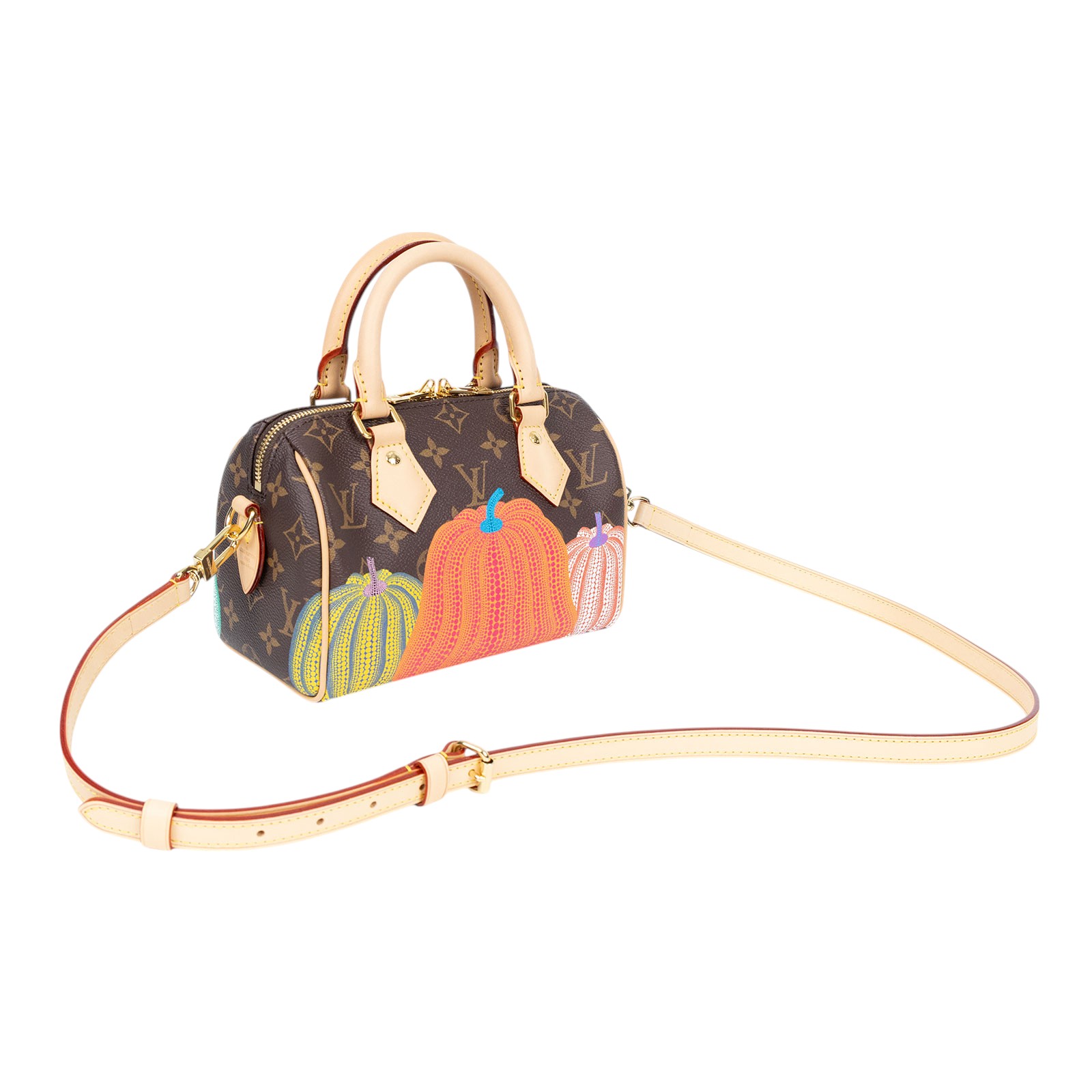 路易威登 LOUIS VUITTON 聯名YK 草間彌生 Speedy 20 波士頓包 M46469 晶片款  原廠盒子/防塵袋鎖組/背帶