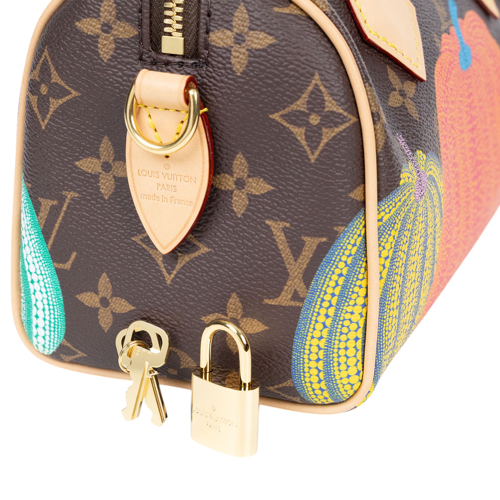 路易威登 LOUIS VUITTON 聯名YK 草間彌生 Speedy 20 波士頓包 M46469 晶片款  原廠盒子/防塵袋鎖組/背帶