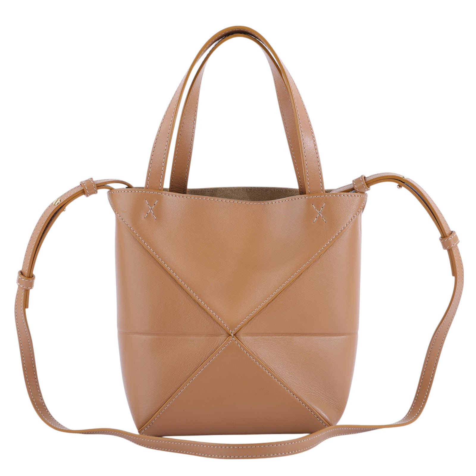 羅意威 LOEWE Mini Puzzle Fold Tote 肩背 手提包 迷你 A657V25X01 焦糖PUZZLE FOLD MINI 防塵袋