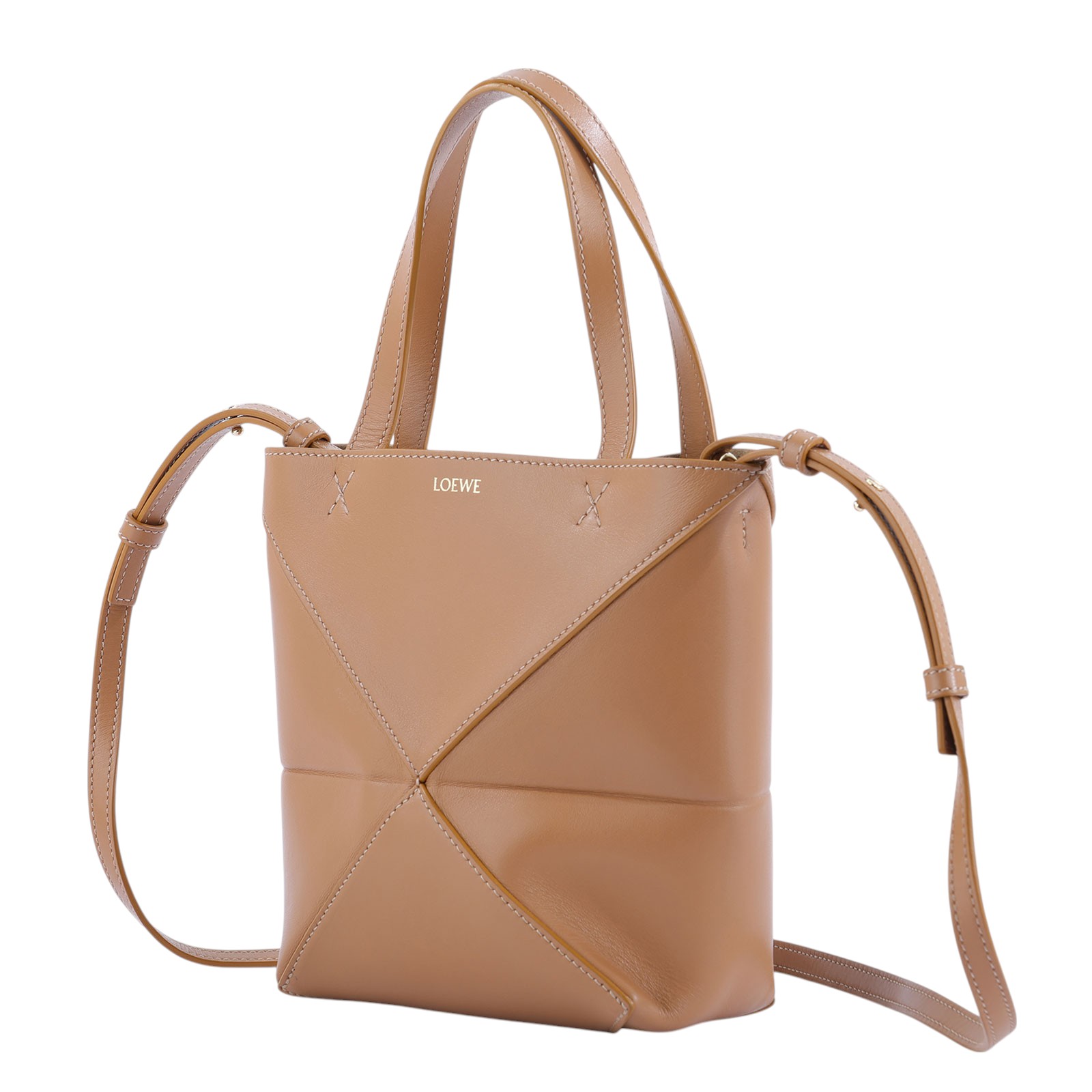 羅意威 LOEWE Mini Puzzle Fold Tote 肩背 手提包 迷你 A657V25X01 焦糖PUZZLE FOLD MINI 防塵袋