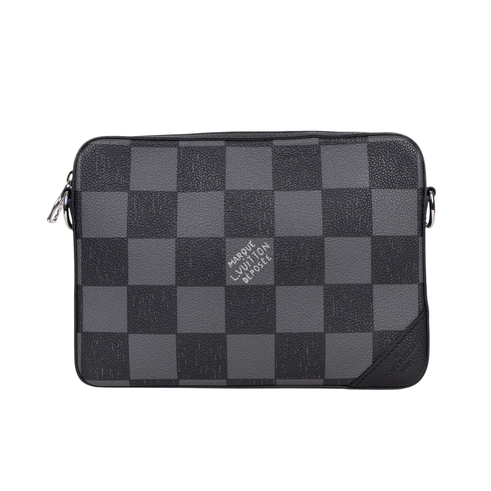 路易威登 LOUIS VUITTON Trio 肩背 郵差包 N80401 晶片款 大黑棋盤TRIO 原廠盒子/防塵袋
