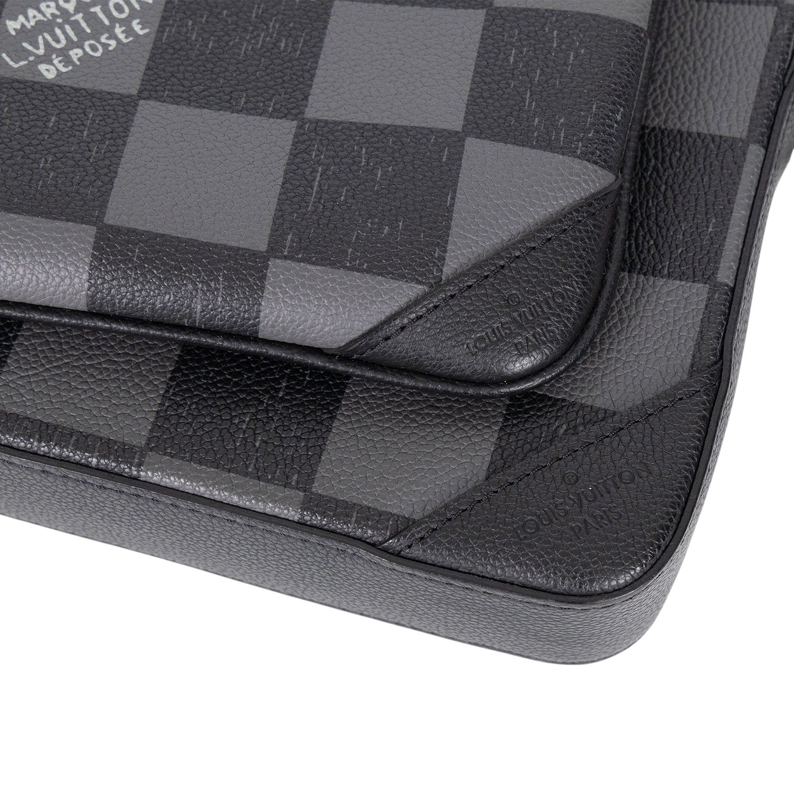 路易威登 LOUIS VUITTON Trio 肩背 郵差包 N80401 晶片款 大黑棋盤TRIO 原廠盒子/防塵袋