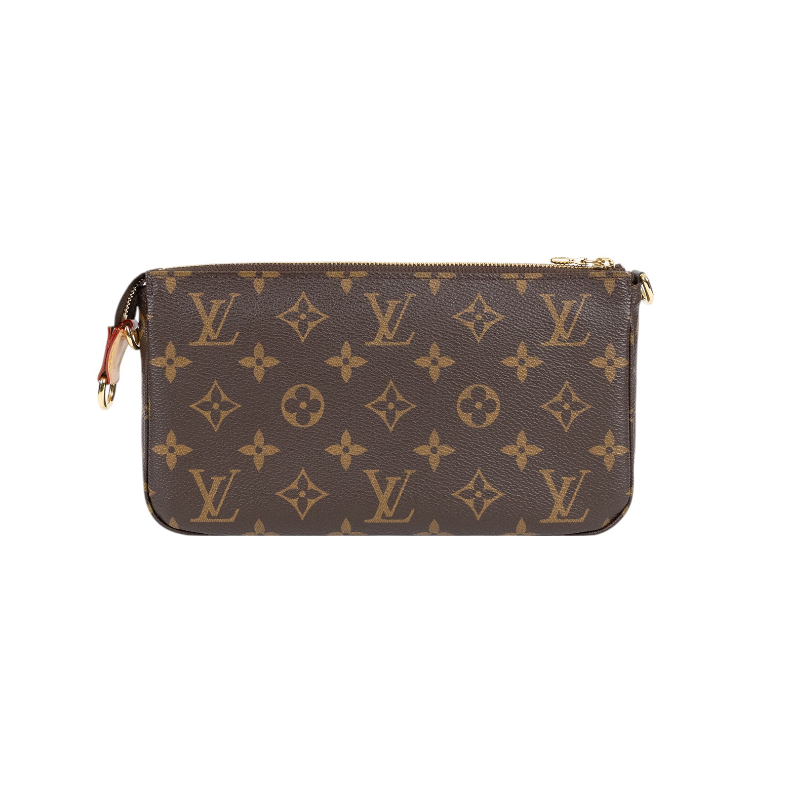 路易威登 LOUIS VUITTON Pochette Accessoires 麻將包 鍊條 皮背帶 腋下單肩包 M82766 晶片款  原廠盒子/防塵袋/背帶/購買證明影本