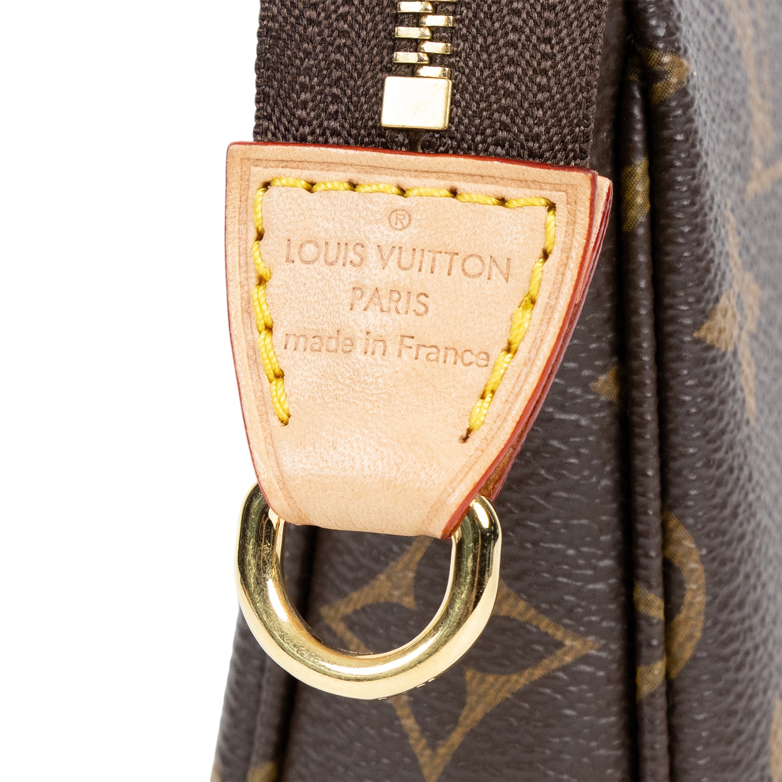 路易威登 LOUIS VUITTON Pochette Accessoires 麻將包 鍊條 皮背帶 腋下單肩包 M82766 晶片款  原廠盒子/防塵袋/背帶/購買證明影本