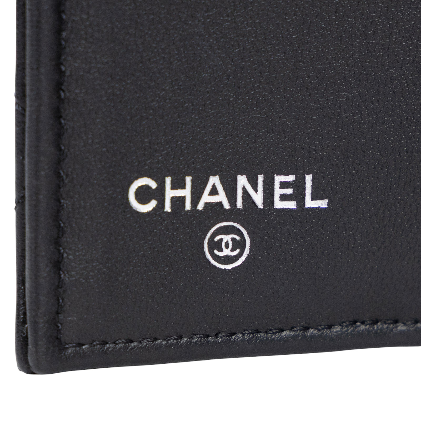 香奈兒 CHANEL 錢包 短夾 AP0230 黑銀羊COCO三折短夾 原廠盒子/防塵袋/購買證明影本