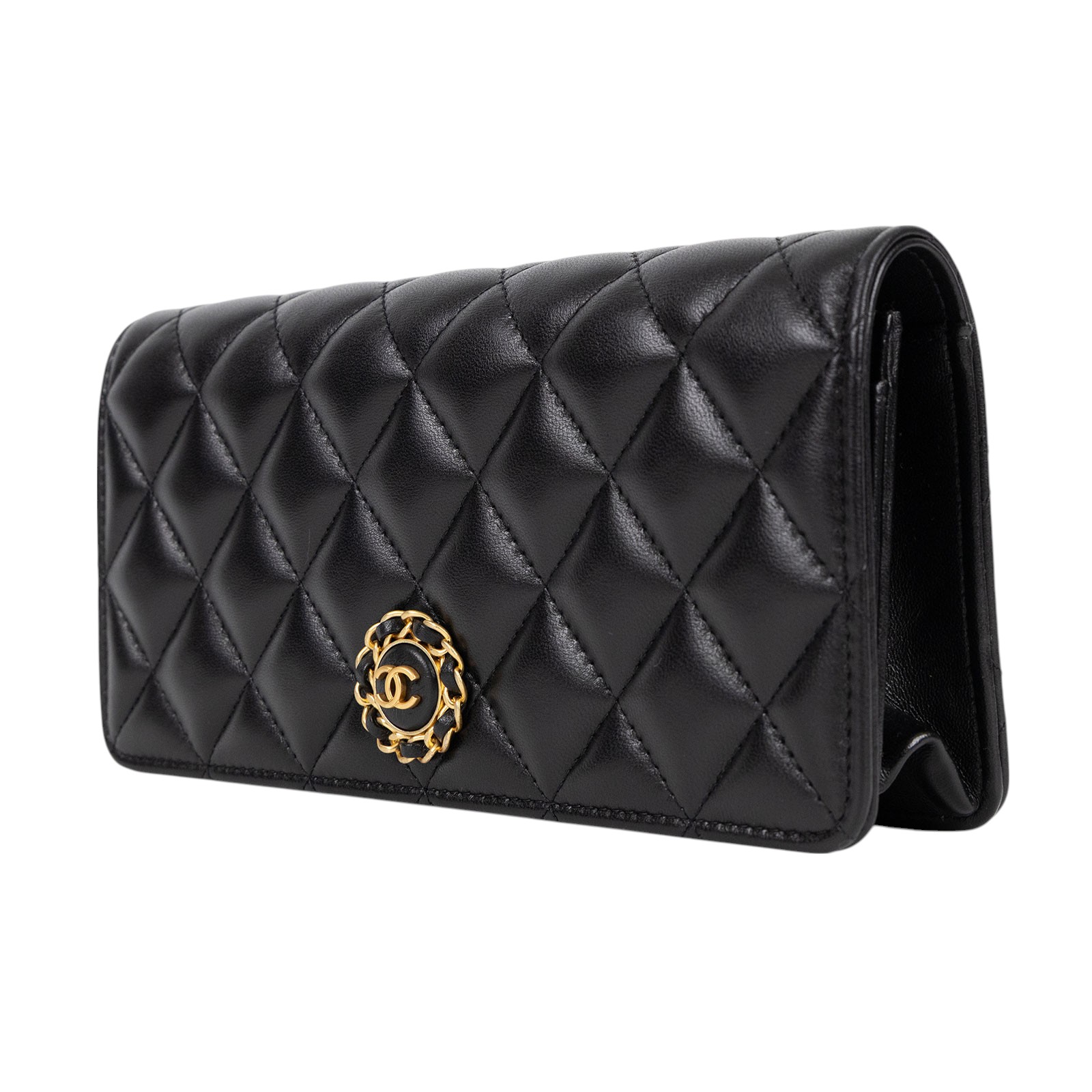 香奈兒 CHANEL VIC禮 手拿包  黑手拿包 無附屬品