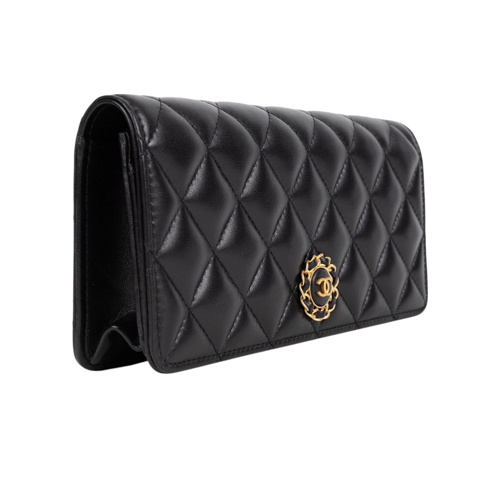 香奈兒 CHANEL VIC禮 手拿包  黑手拿包 無附屬品