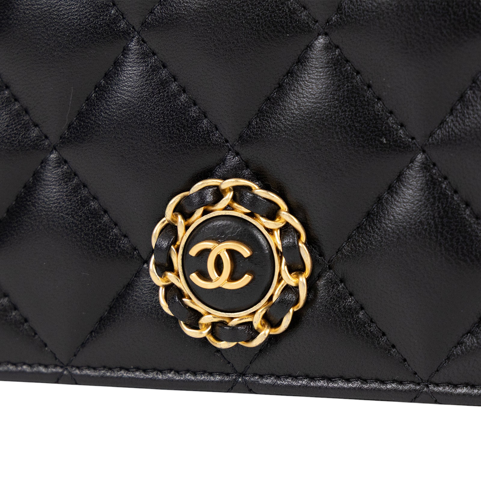 香奈兒 CHANEL VIC禮 手拿包  黑手拿包 無附屬品