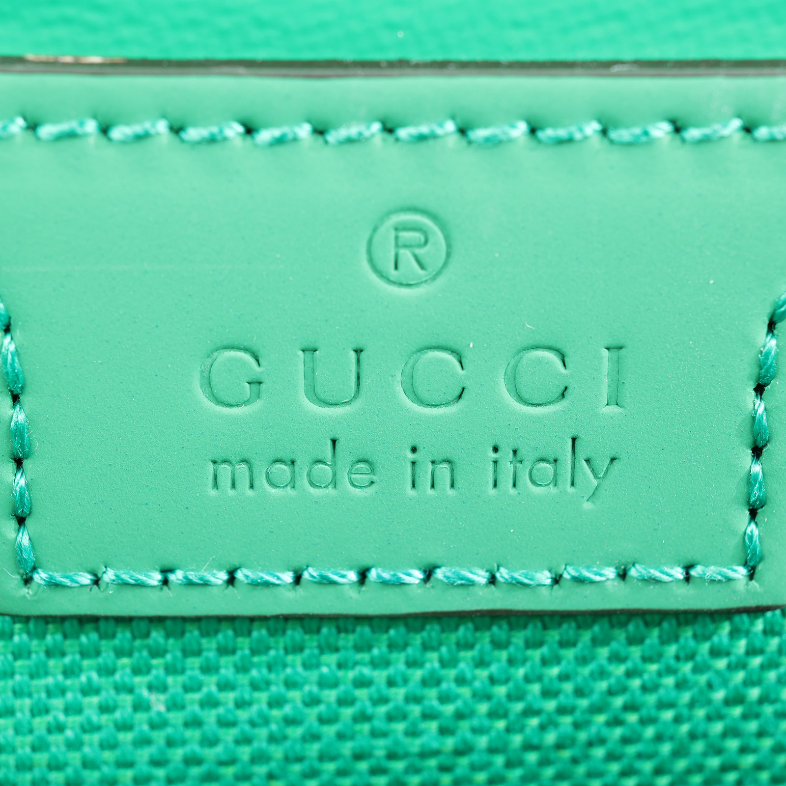 古馳 GUCCI 旅行袋 中型 771235 綠壓紋行李袋 防塵袋/背帶
